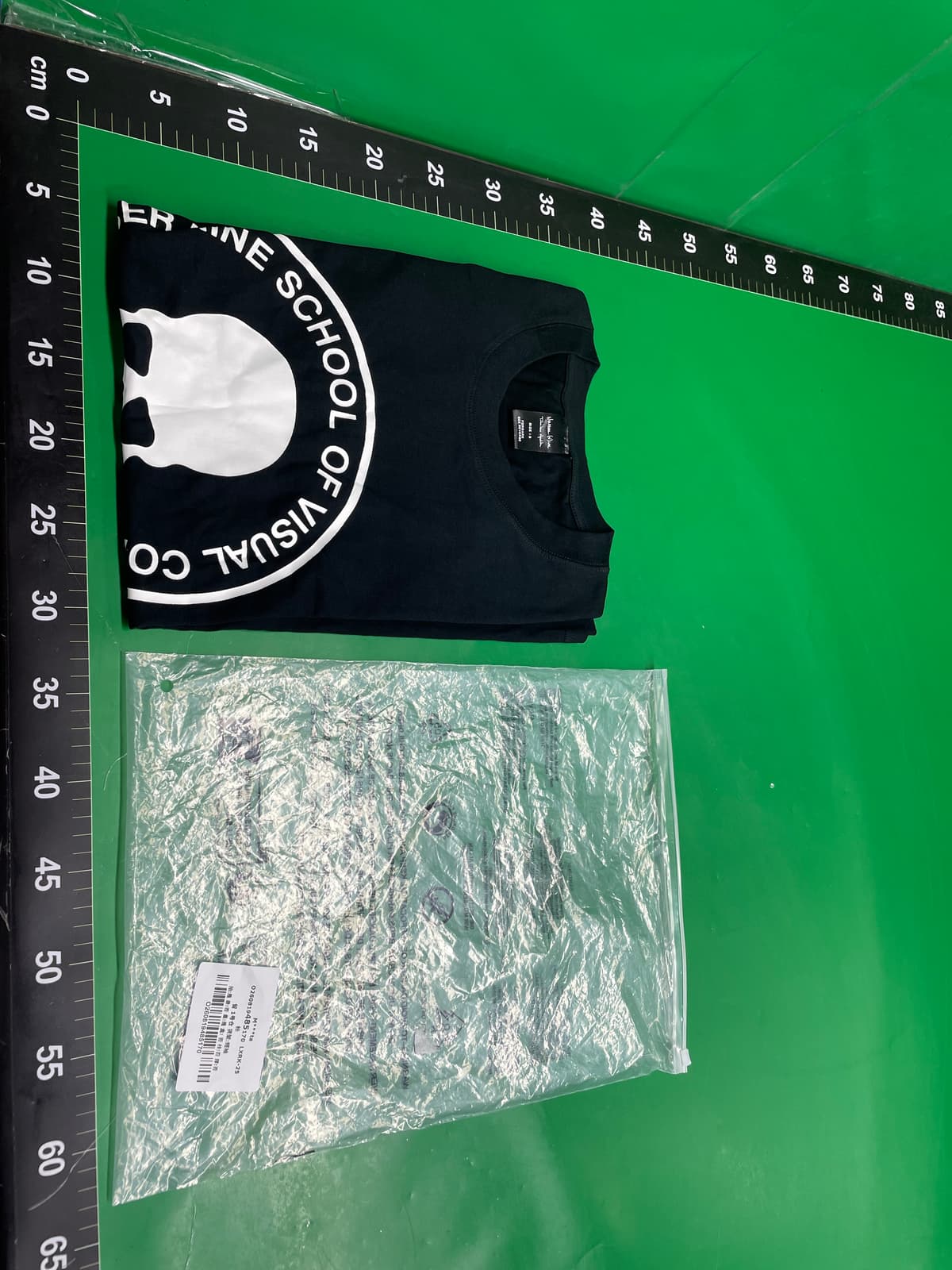 KK11 Number nine N9 骷髅印花做旧龟裂印花短袖T恤古着 黑白款 — foto QC 1