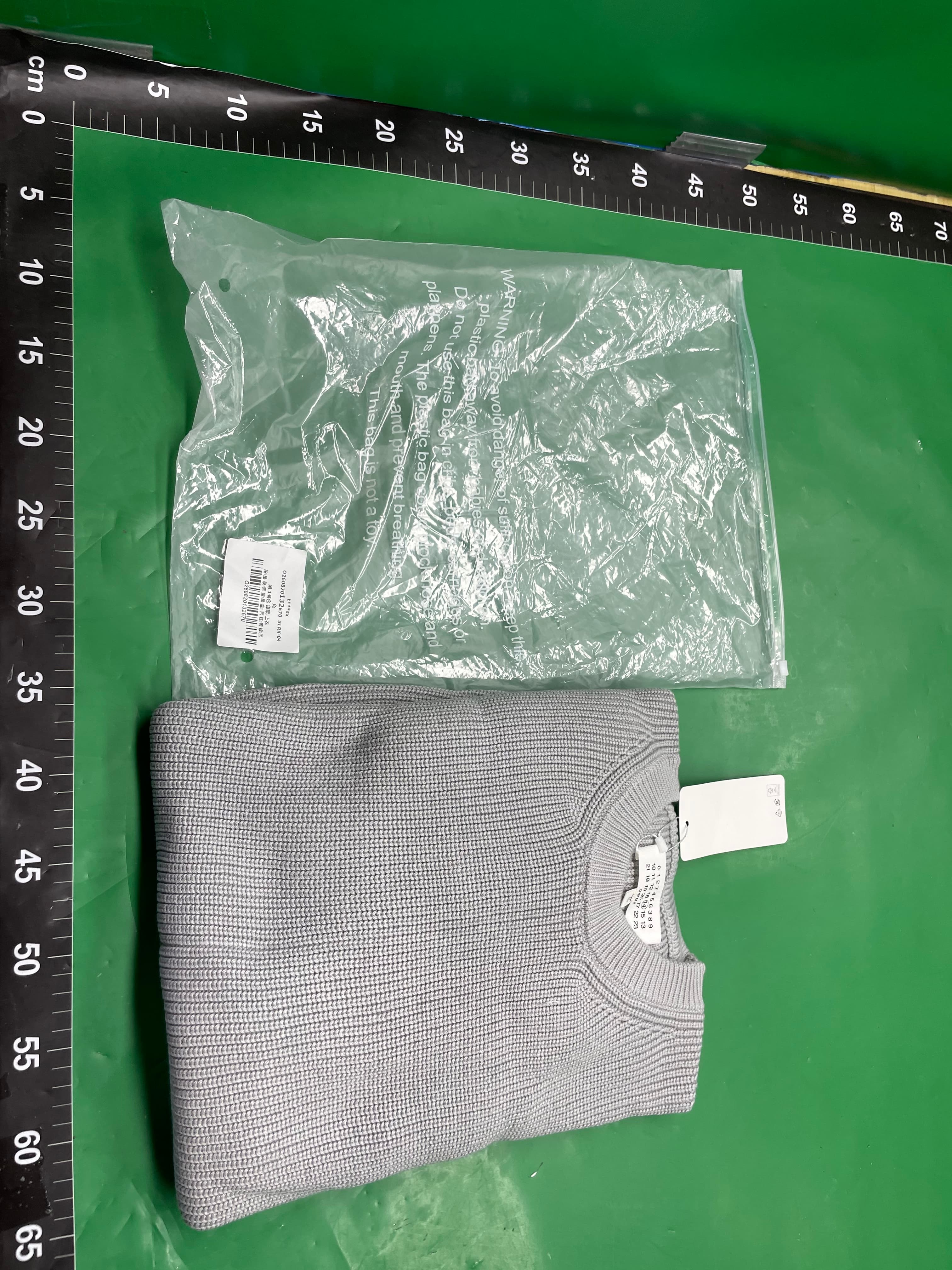 马家四角21AM针织衫圆领套头宽松毛衣男女四角缝线毛衫情侣款简约 — miniatura QC 3