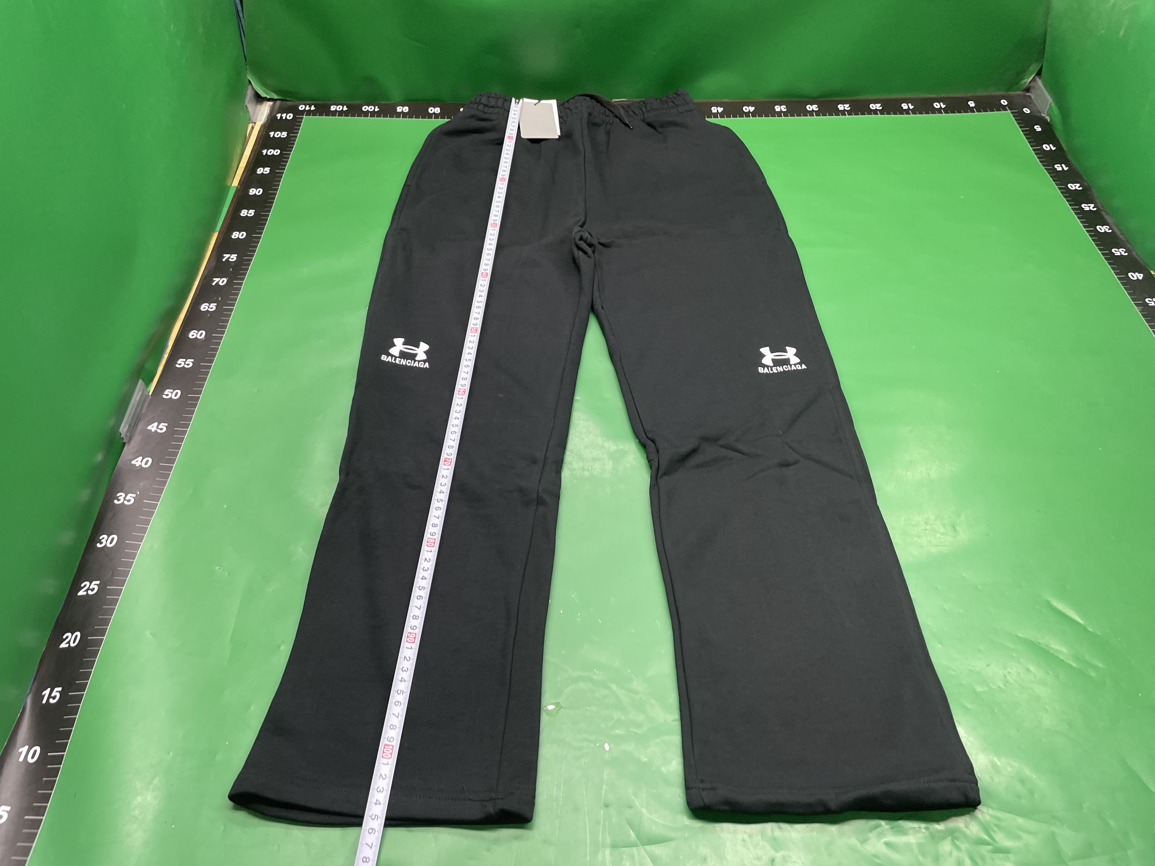 《毒家现货》高版本BL家2024新款刺绣休闲长裤OS宽松版型男女同款 — foto QC 1