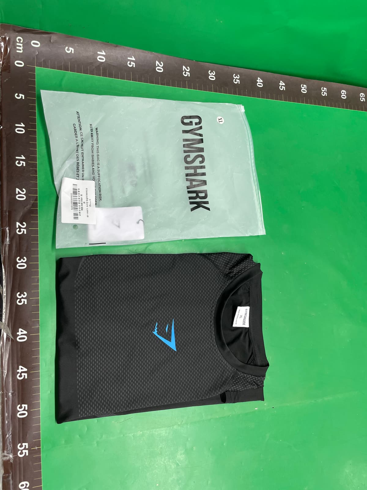 GYMSHARK/ONYX5男士T恤运动健身速干透气弹力圆领短袖紧身训练服 — foto QC 1