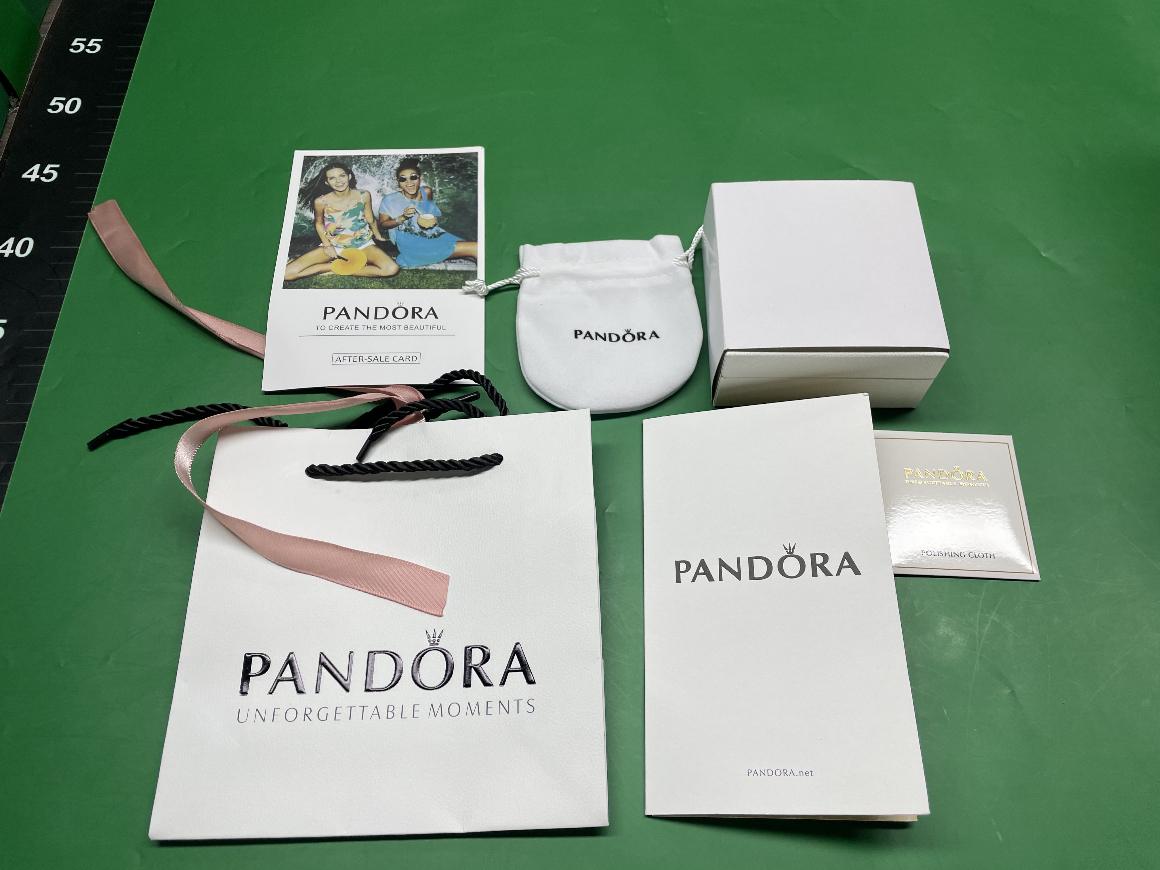 潘家饰品原版经典款包装礼袋六件套手镯手链盒擦银布说明书绒布袋 — miniatura QC 3