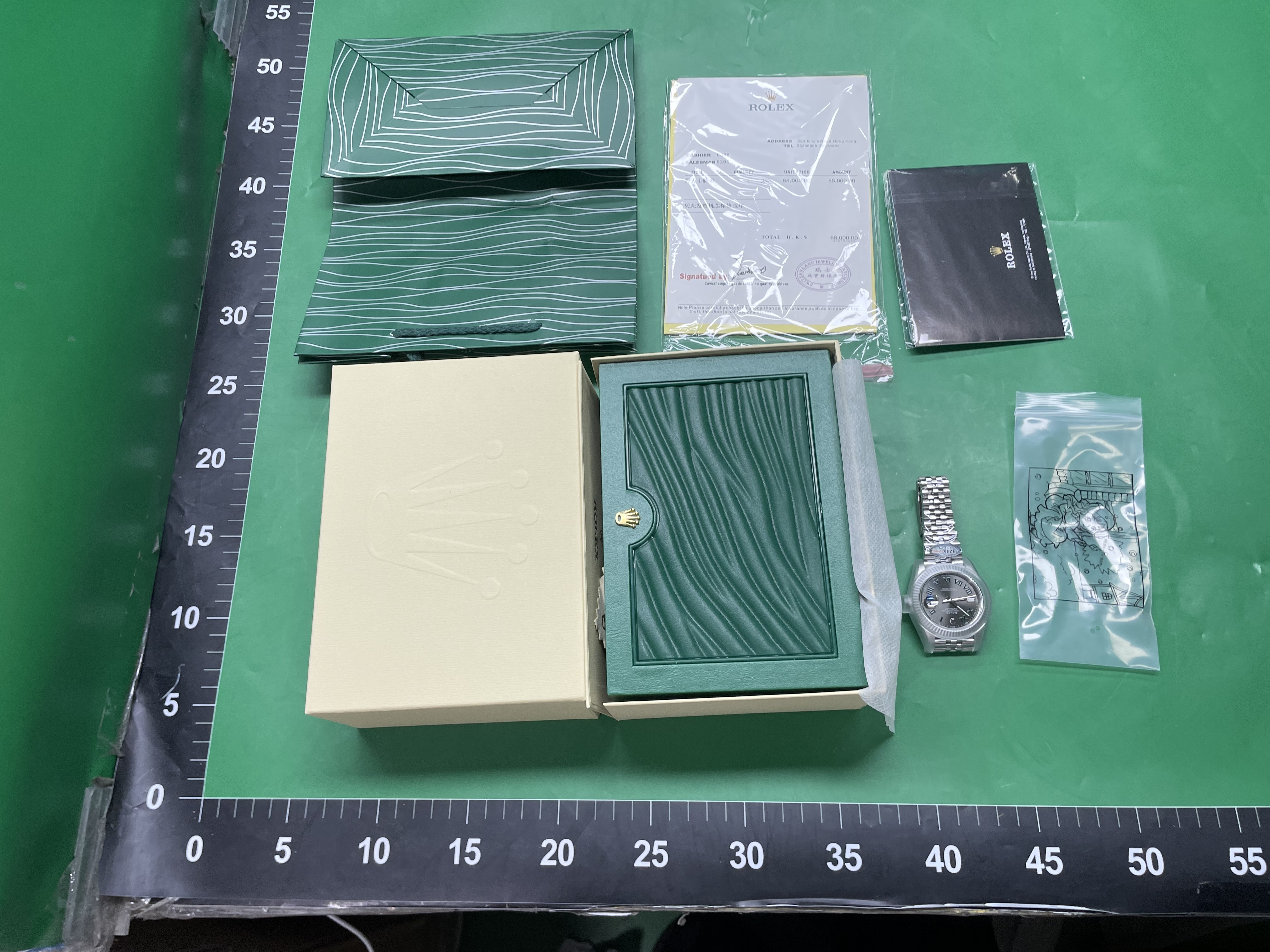 跨境C厂薄荷绿日志绿萝41m灰盘2836/3235机芯五铢商务男士机械表 — foto QC 1