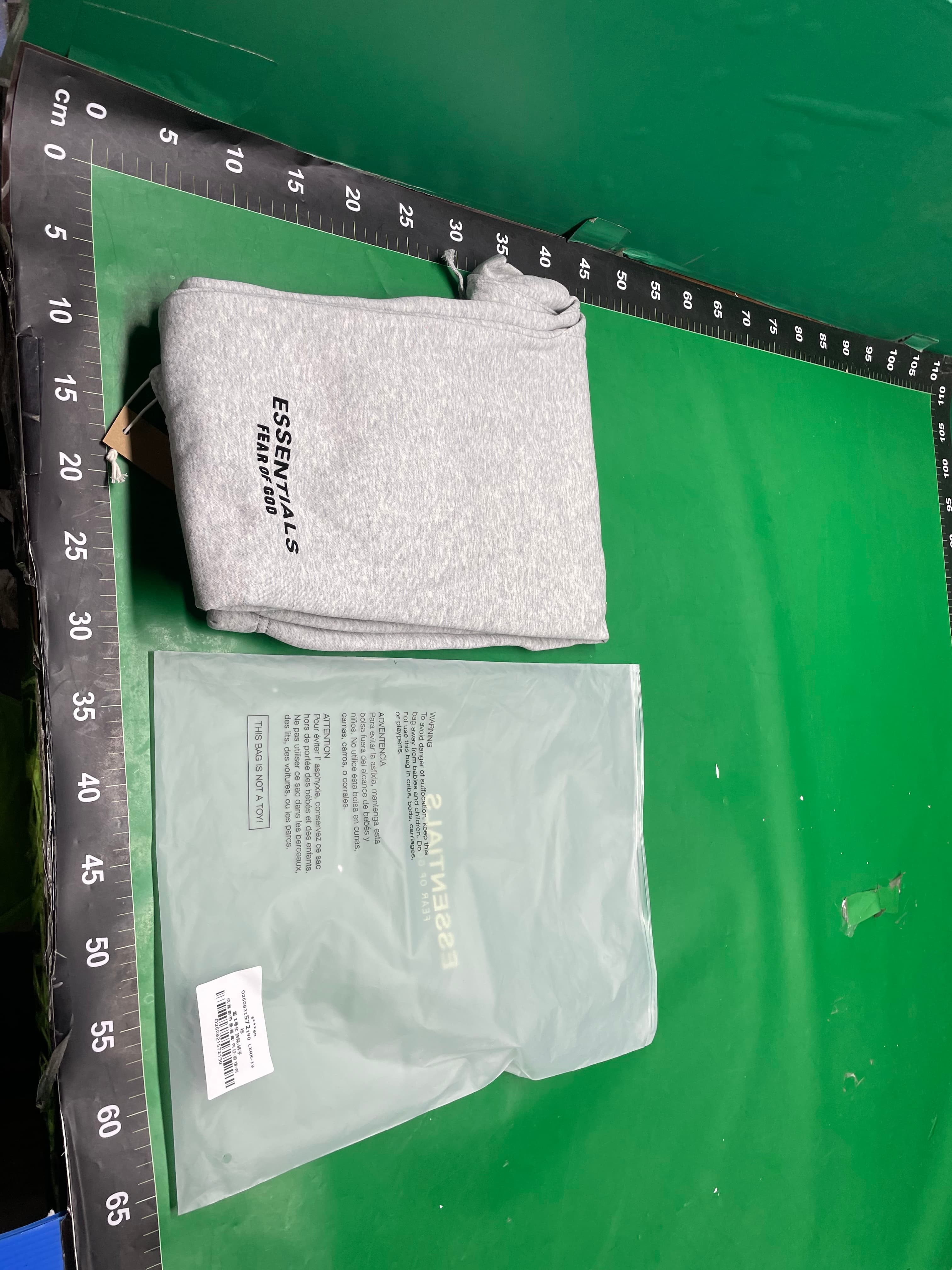 FOG第八季ESSENTIALS经典植绒字母休闲欧美高街束脚长裤加绒卫裤 — miniatura QC 2