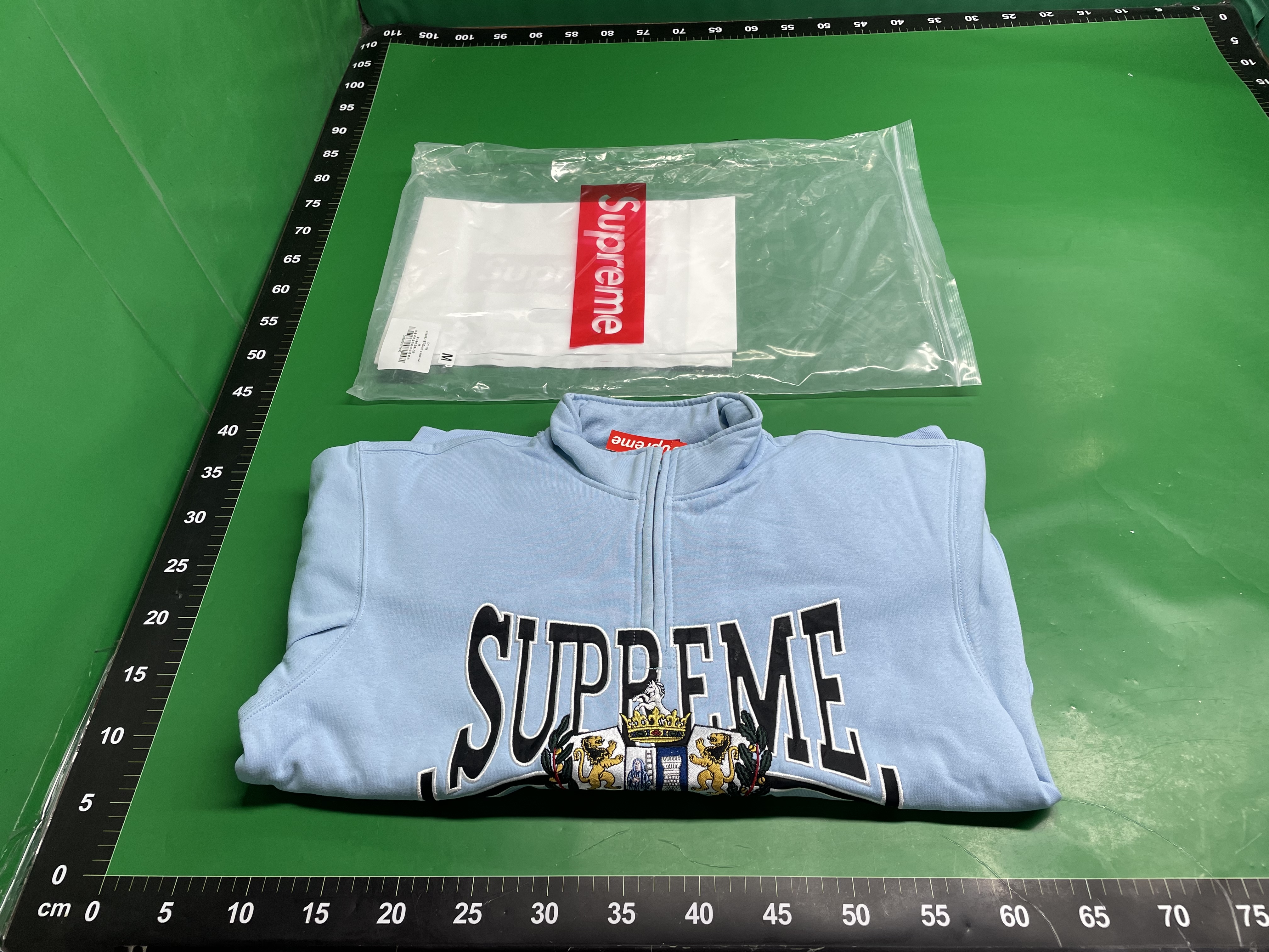 SUPREME 24FW发热华夫格加绒卫衣男女情侣款贴布图案拉链帽衫潮牌 — miniatura QC 3