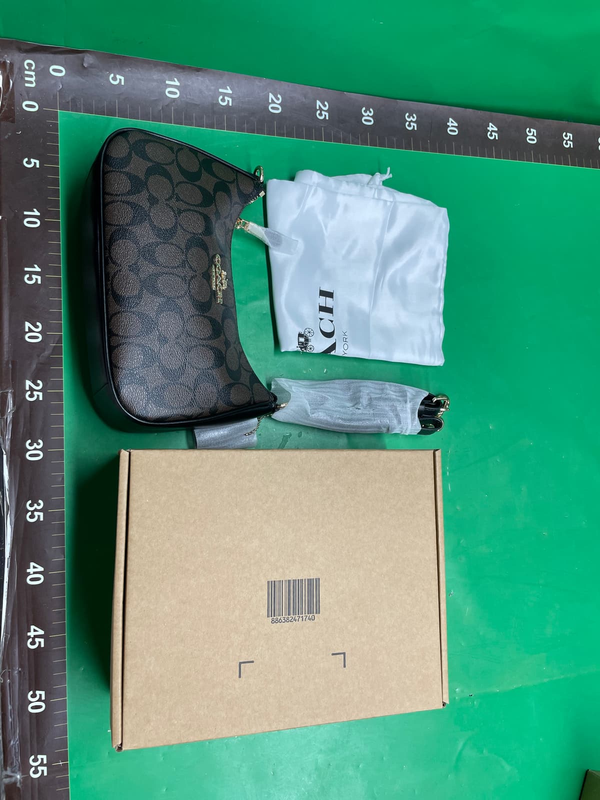 现货蔻家奥莱新款Teri时尚高级感单肩腋下女包复古印花链条麻将包 — miniatura QC 3