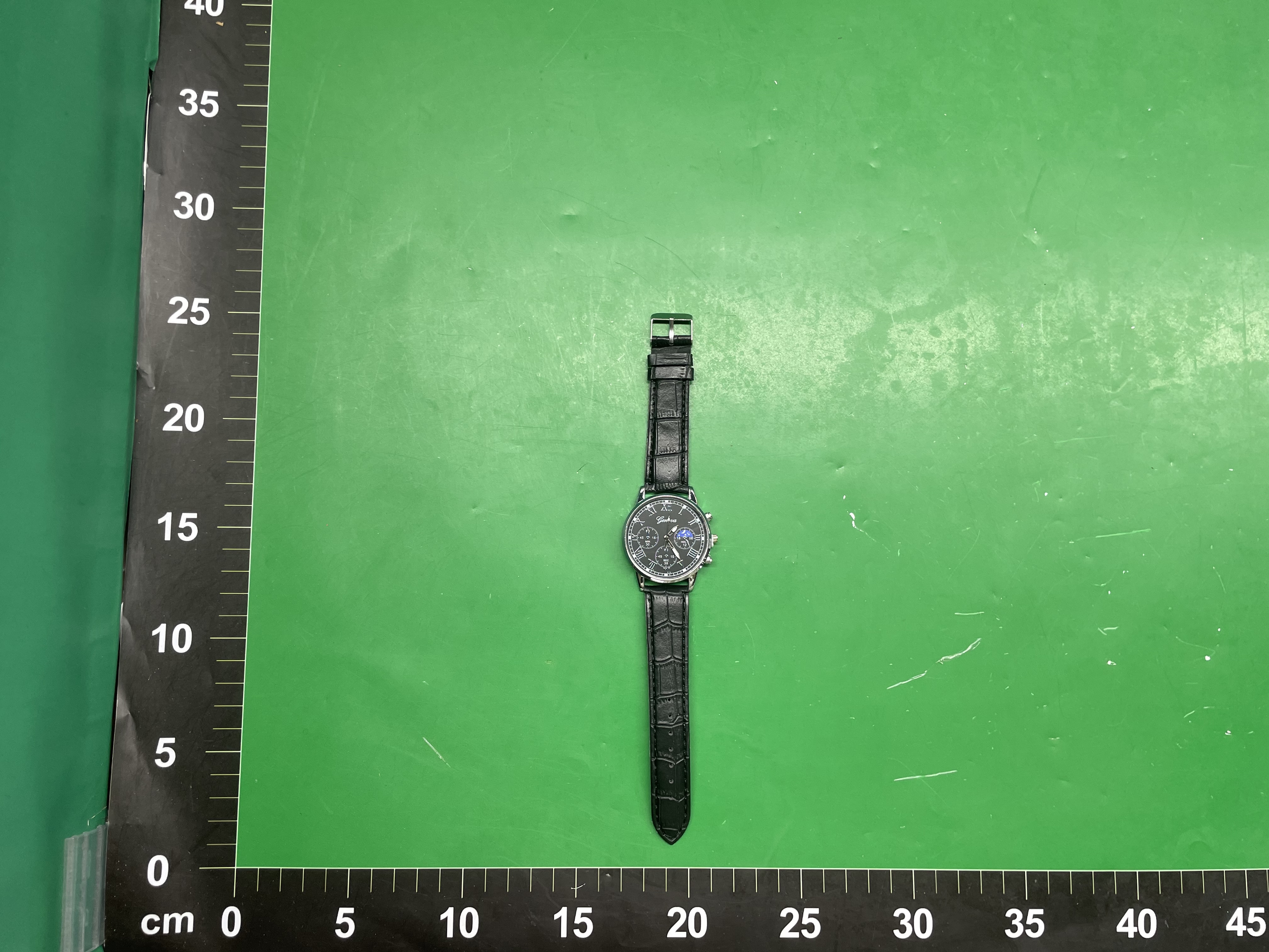 厂家直销男士手表皮带假三眼日内瓦石英表男士手表高级感手表男 — miniatura QC 4