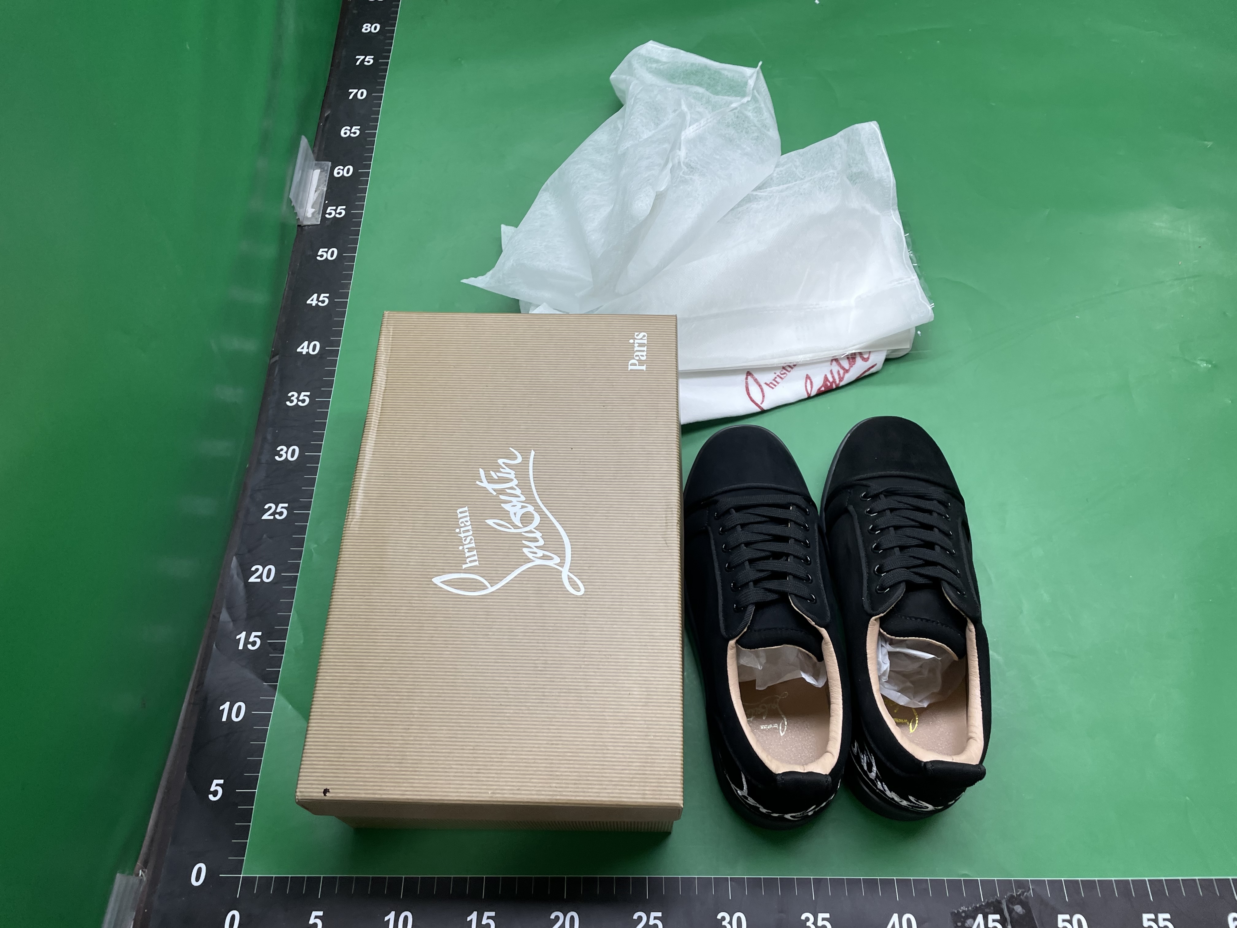 LTTL电绣男鞋黑色刺绣低帮柳钉平底休闲鞋月牙鞋厚底 — miniatura QC 5