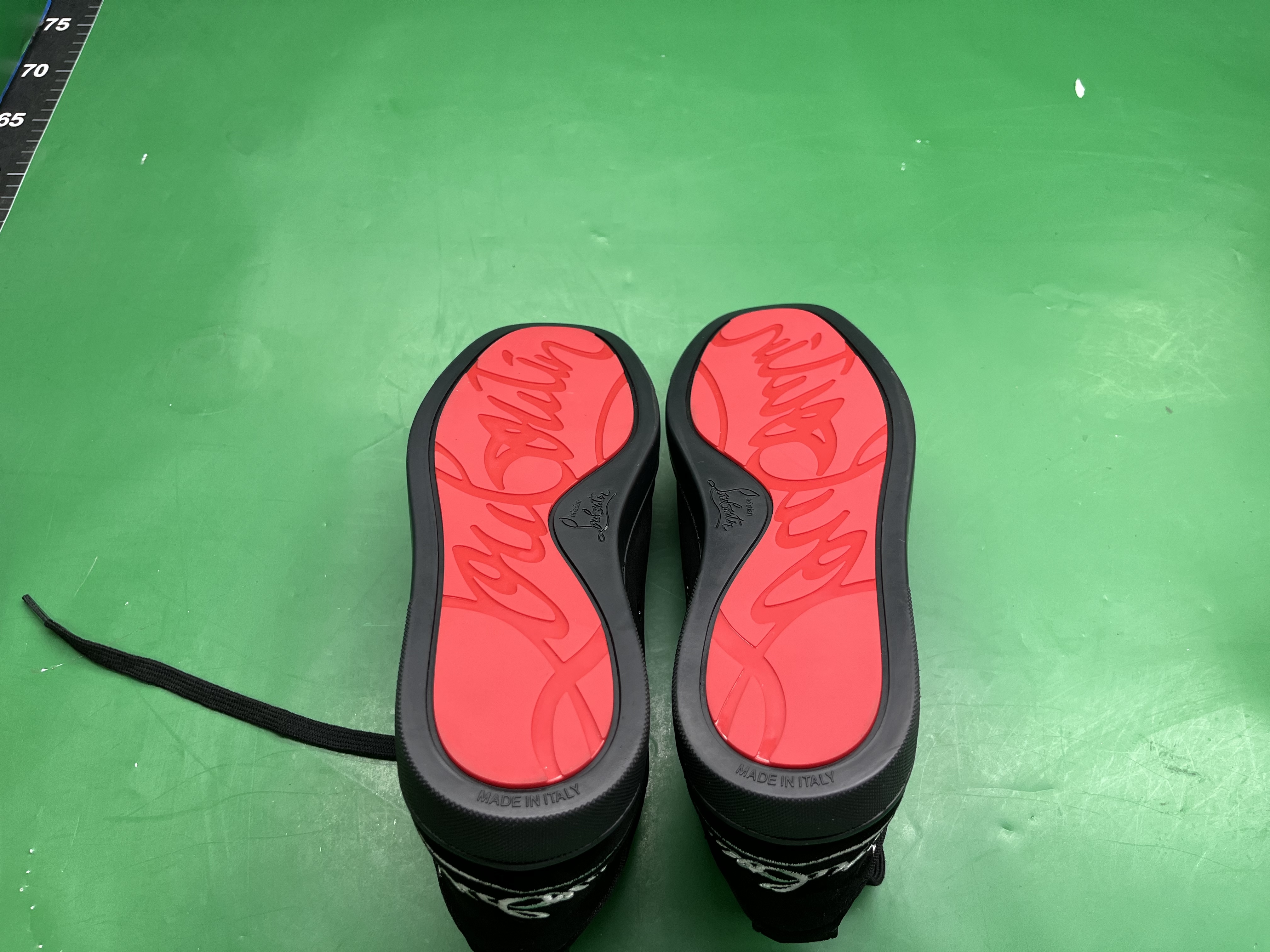 LTTL电绣男鞋黑色刺绣低帮柳钉平底休闲鞋月牙鞋厚底 — miniatura QC 3