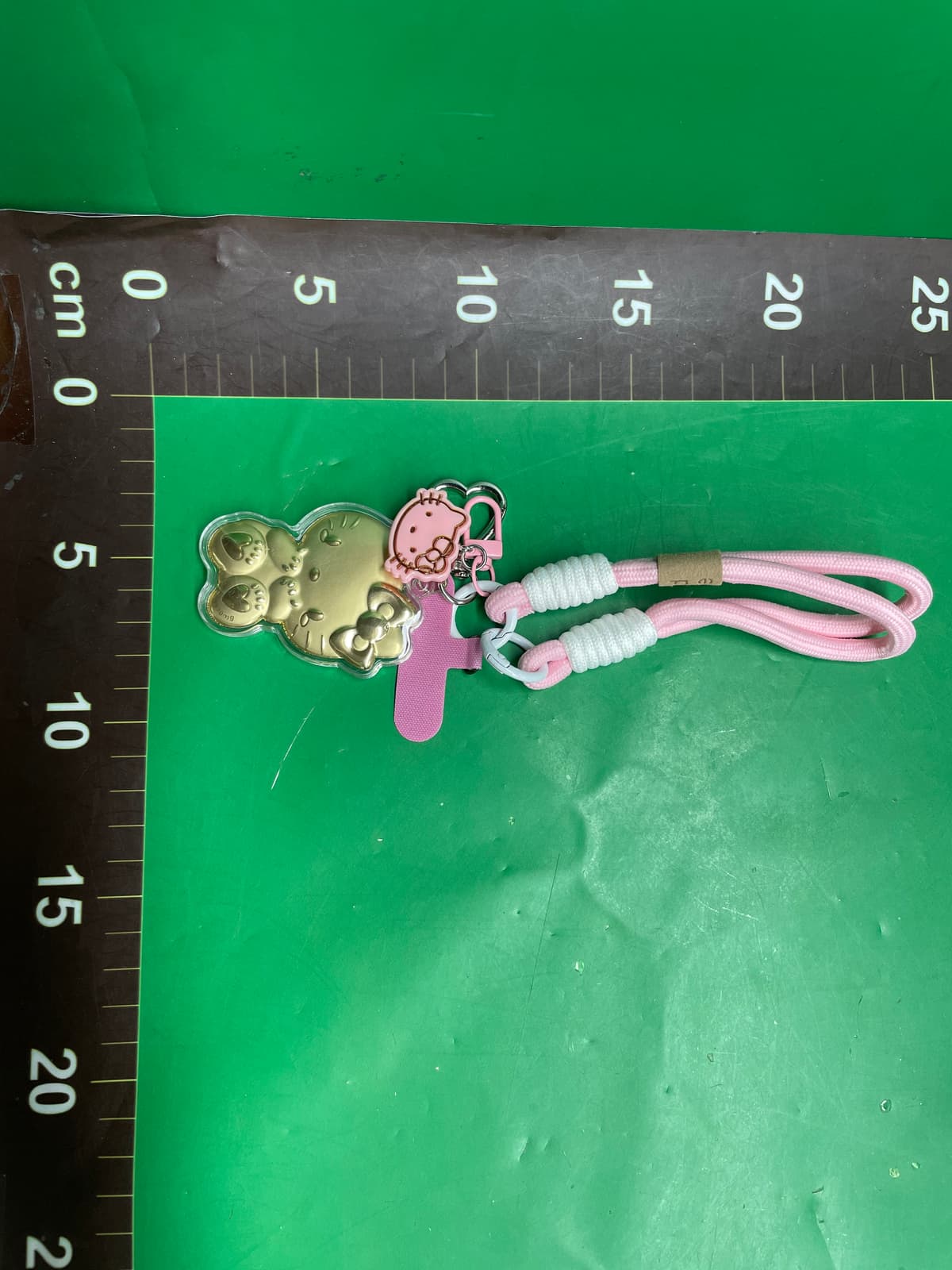 足金999KT猫挂件20mg手机包包挂饰钥匙扣送礼水贝批发手机挂件 — foto QC 1