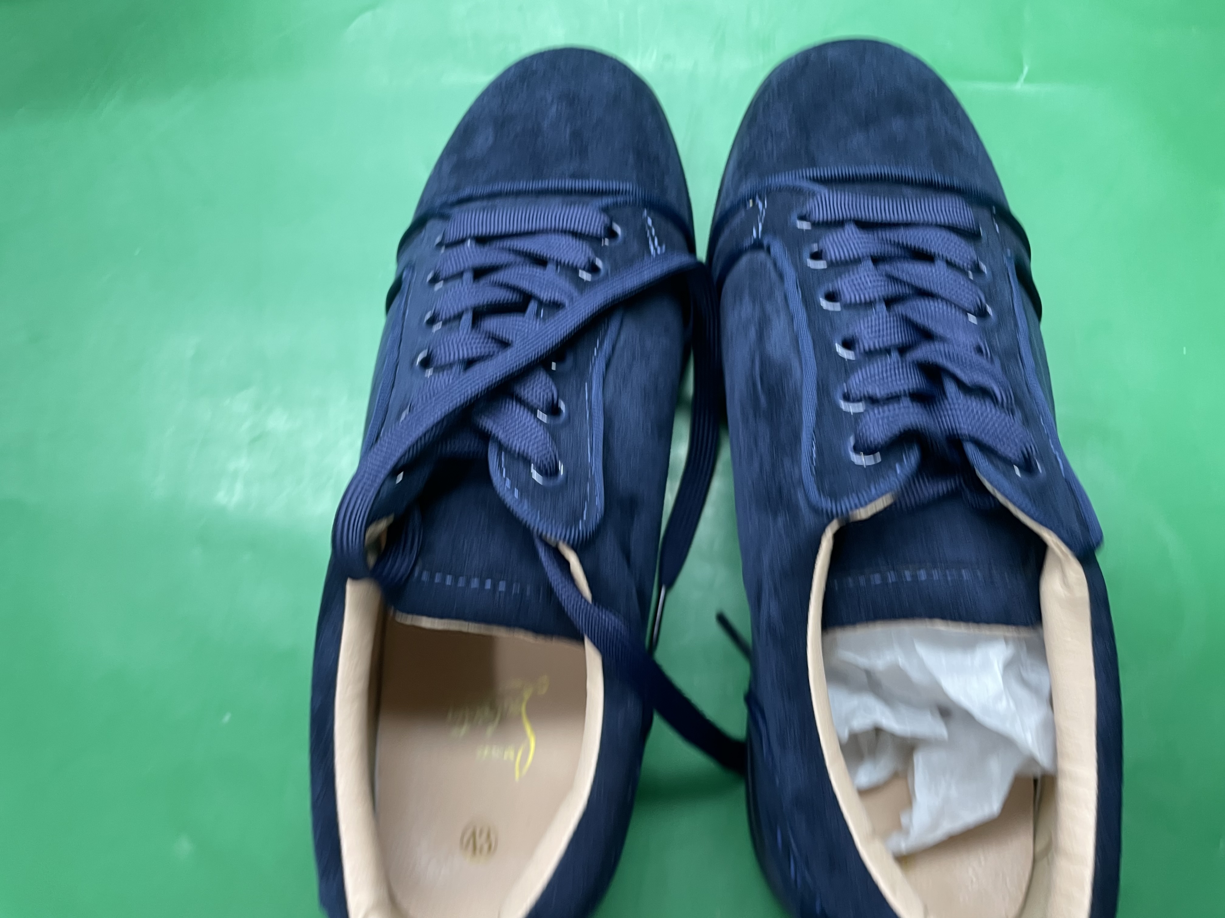 LTTL电绣男鞋黑色刺绣低帮柳钉平底休闲鞋月牙鞋厚底 — miniatura QC 2