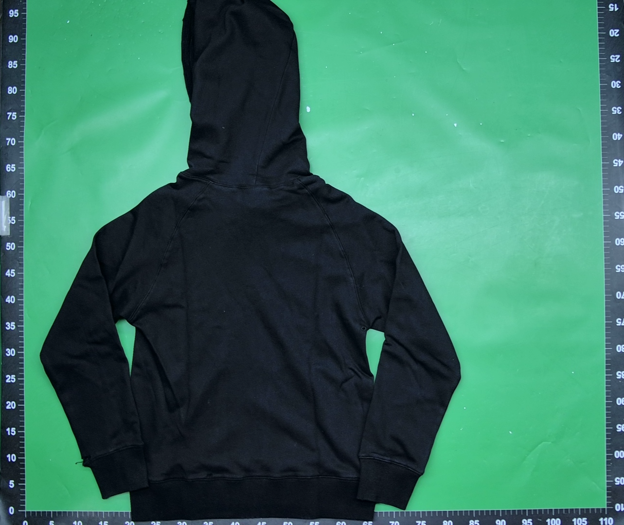 自主Number(N)ine the high streets hoodie05AW纯黑破坏龟裂卫衣 — miniatura QC 3