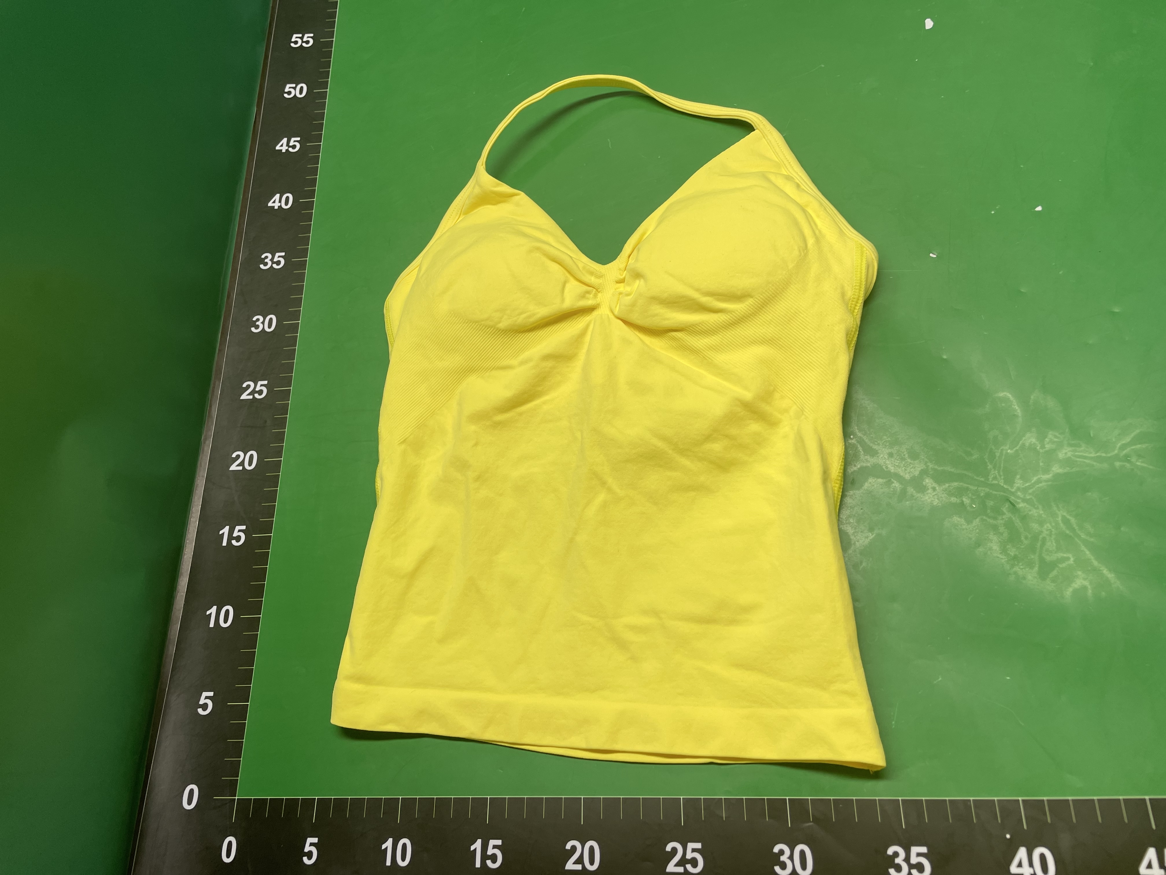 DFYNE跨境新款V领运动上衣女带胸垫高弹跑步运动健身服瑜伽服上衣 — foto QC 1