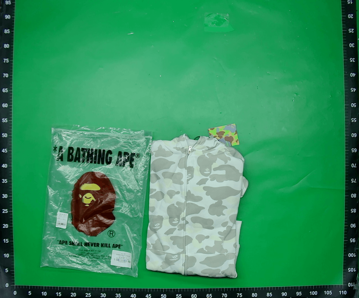 日系bape潮牌重磅迷彩双帽鲨鱼拉链卫衣情侣男女春秋季外套新款潮 — miniatura QC 3