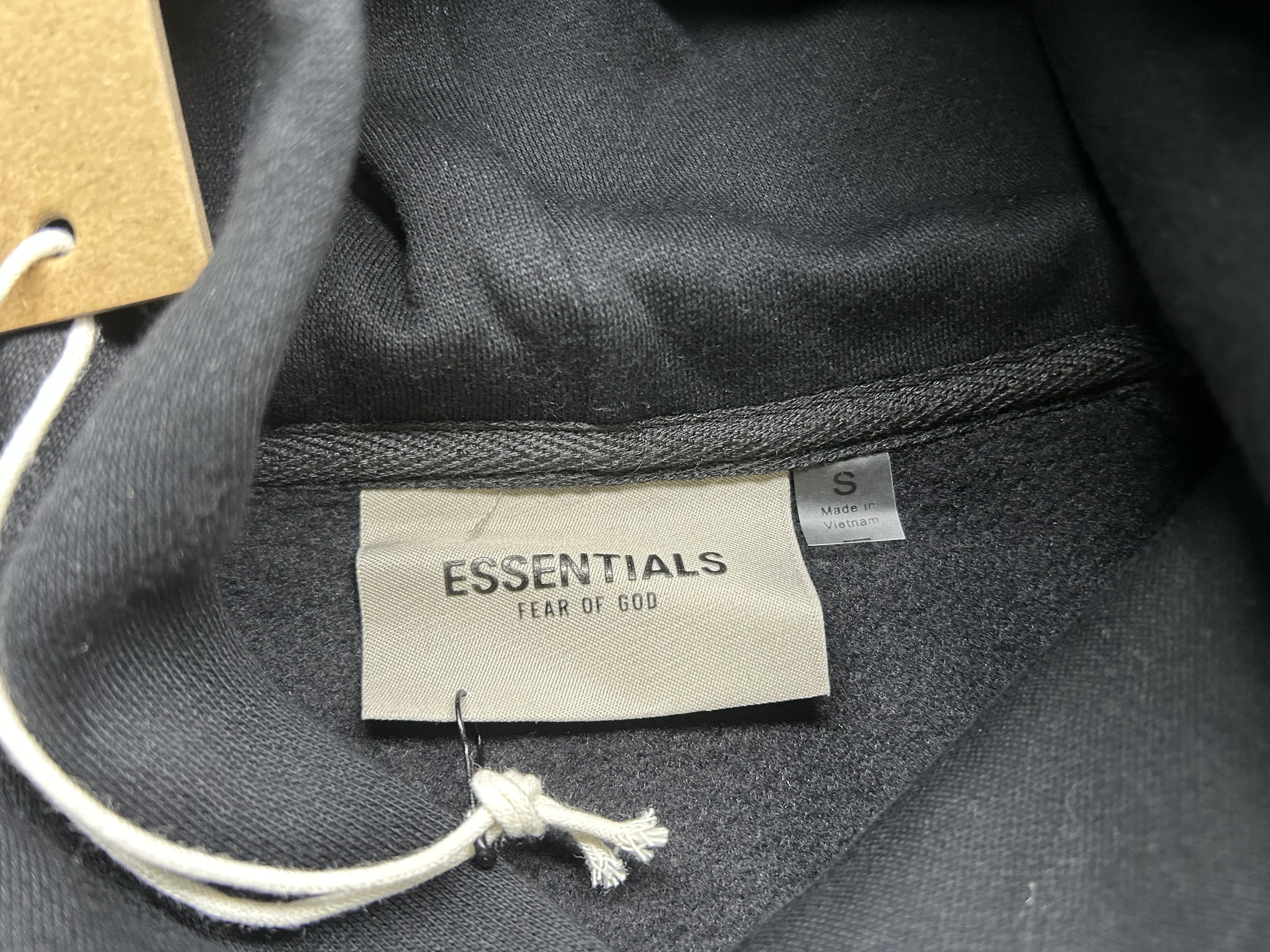 Essentials立体字母印花加绒连帽卫衣FOG男女青少年街头嘻哈外套 — miniatura QC 3