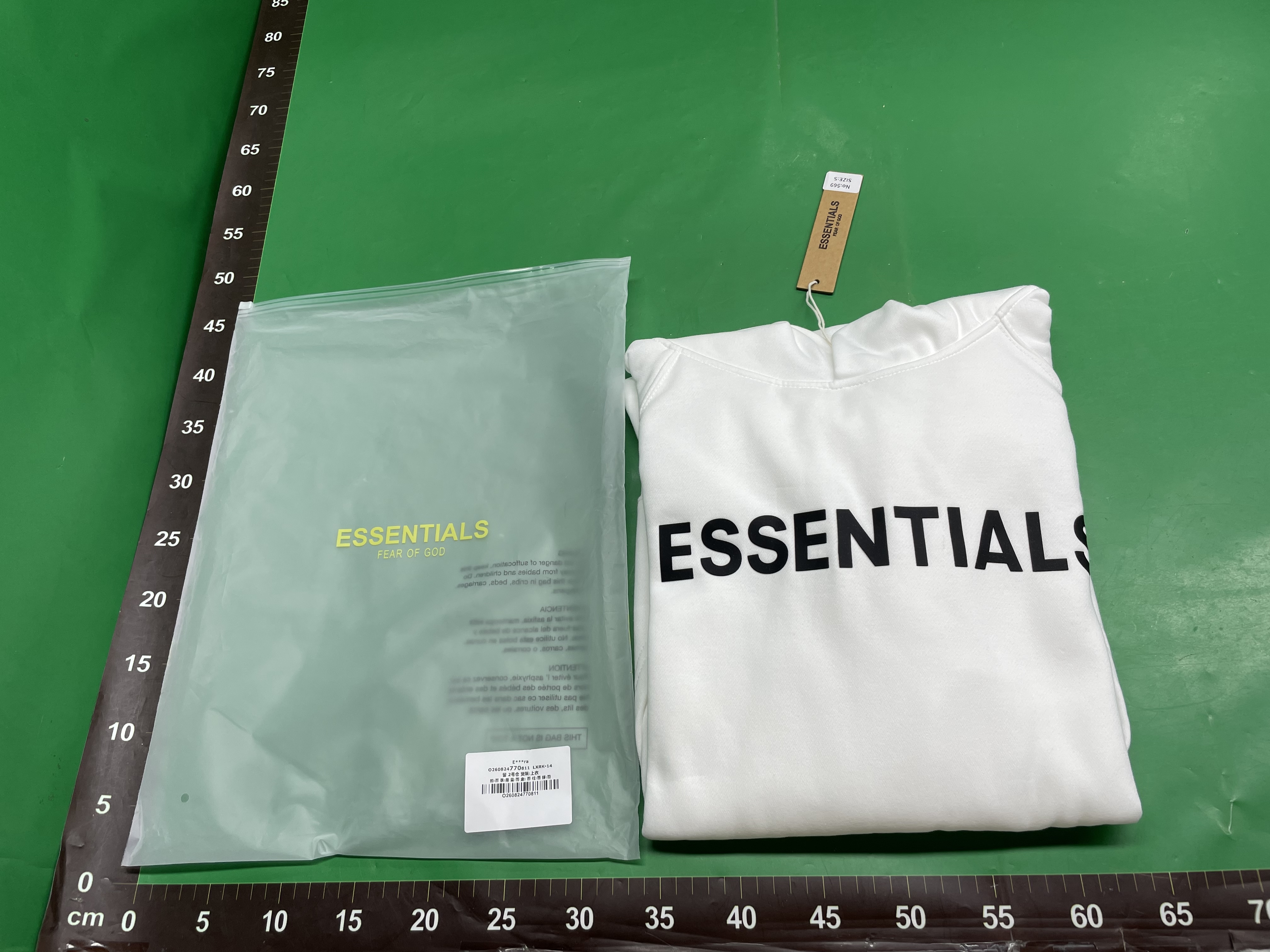 Essentials立体字母印花加绒连帽卫衣FOG男女青少年街头嘻哈外套 — miniatura QC 2