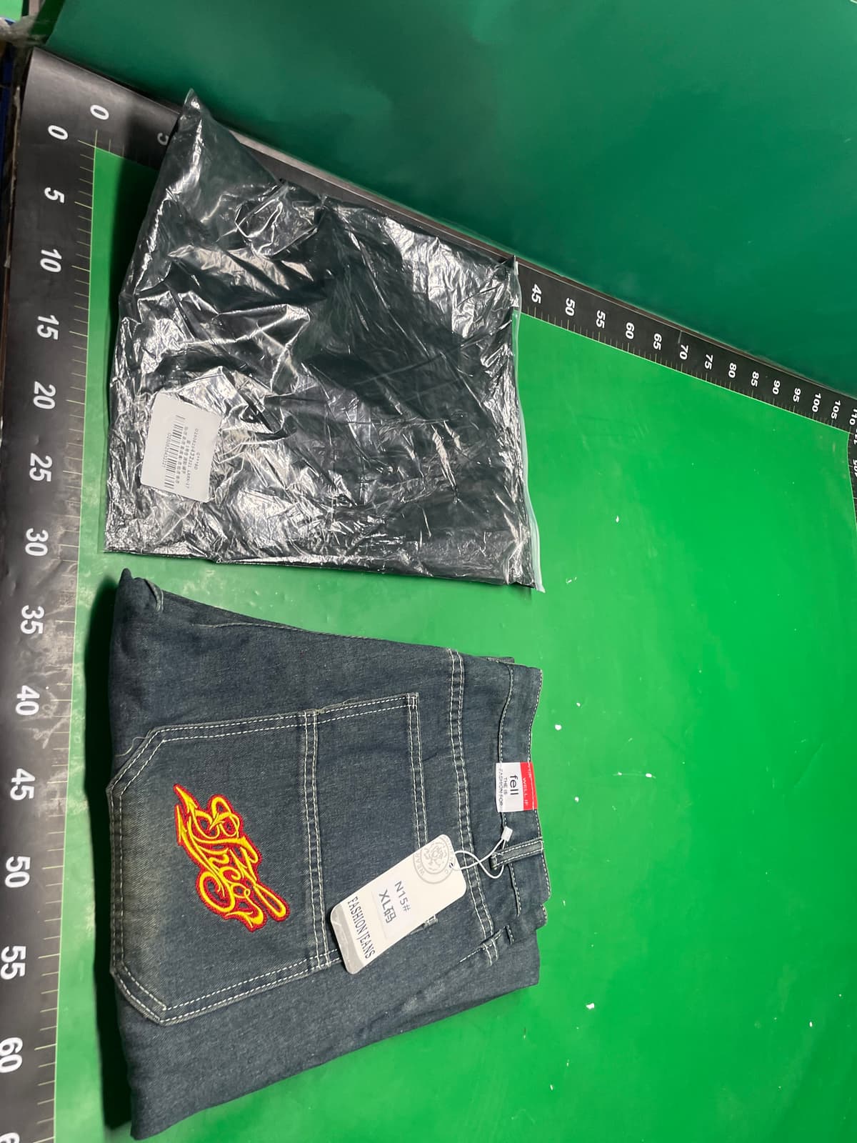 2024宽松牛仔裤男士复古嘻哈哥特街头服饰原宿休闲裤 — foto QC 1