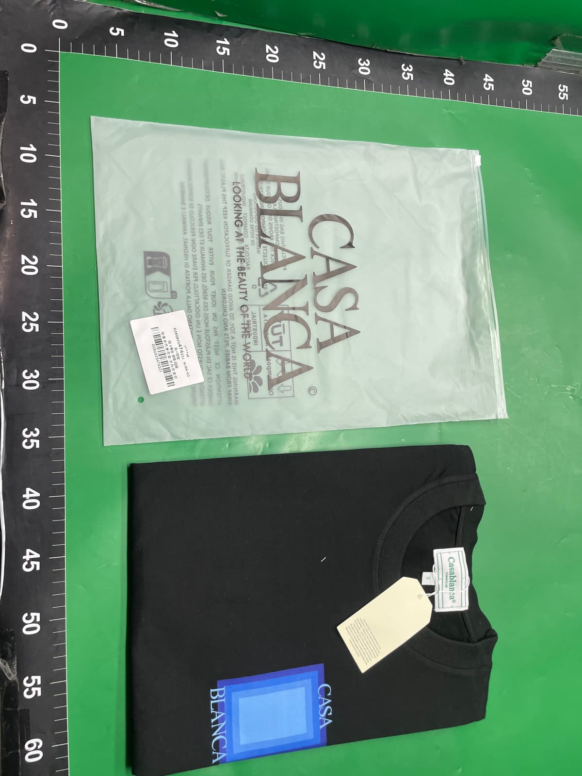 casablanca卡萨布兰卡短袖重磅纯棉260g美式潮牌小众宽松高街t恤 — foto QC 1