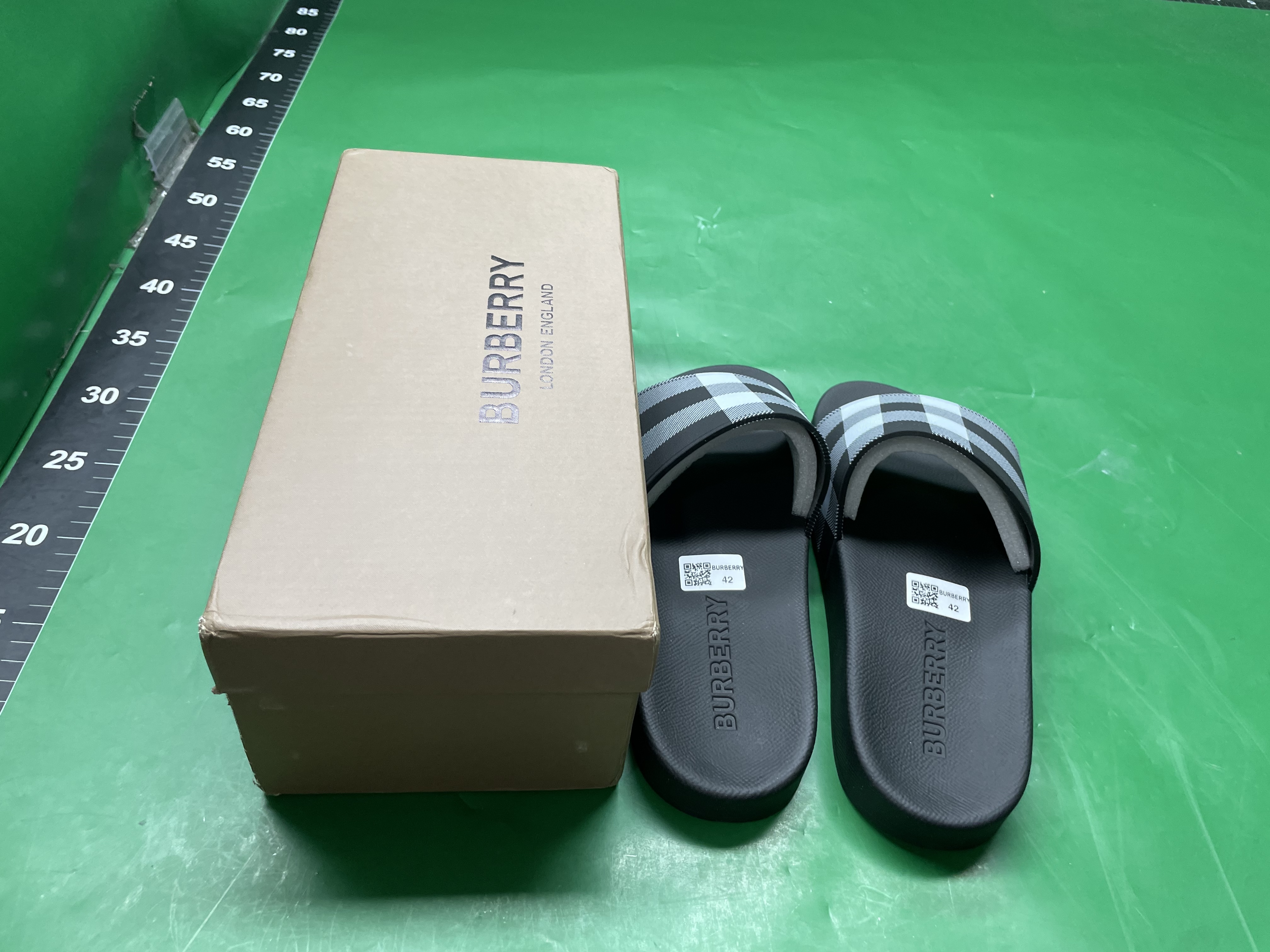 Checkered Pattern Printed Square Slippers 2026 Summer Cross-Border Cambodia Phnom Penh Vietnam Nigeria Slippers — miniatura QC 4