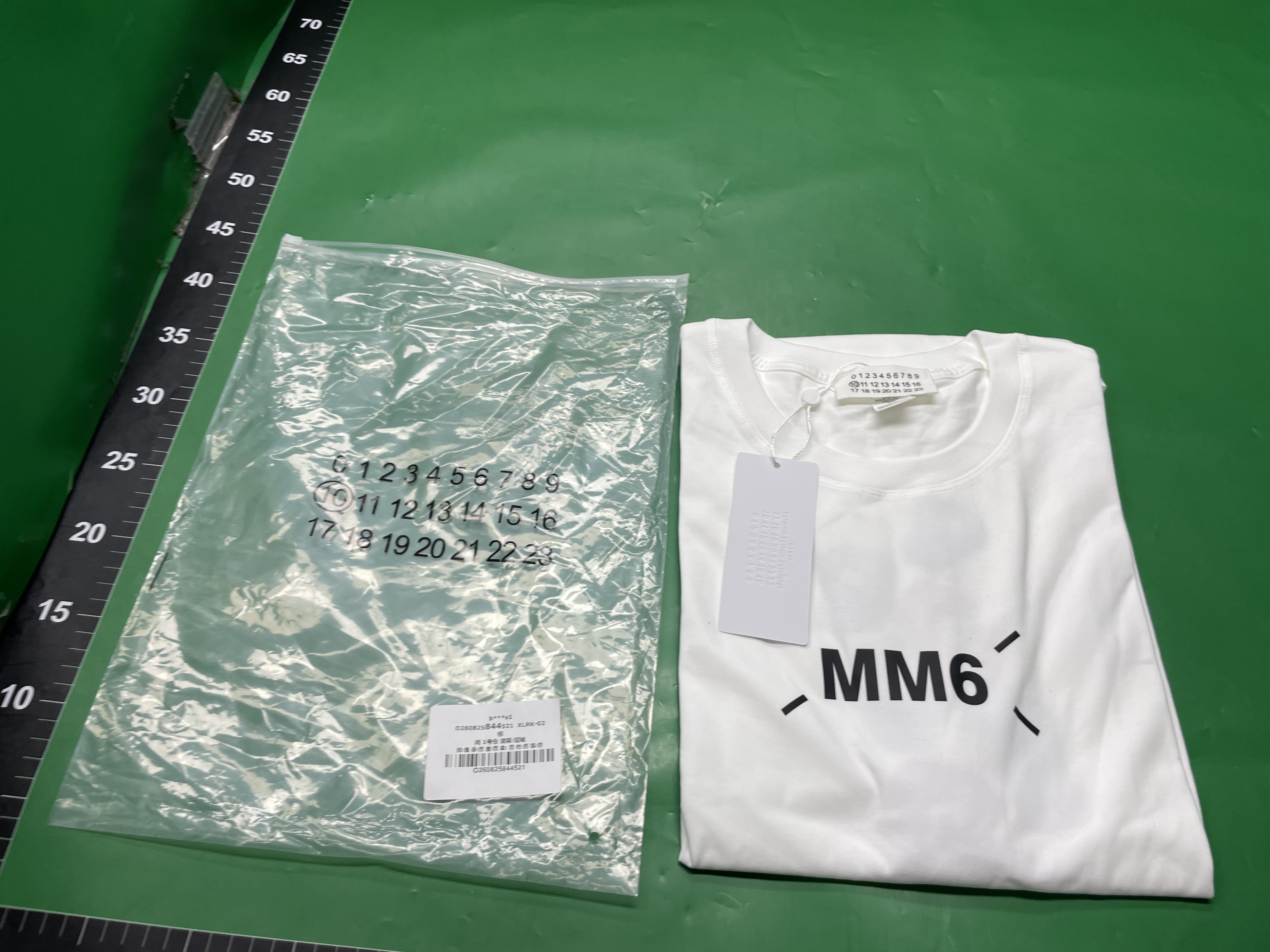 跨境欧美数字印花MM6纯棉高品质男t恤女短袖潮重磅230克打底上衣 — miniatura QC 4