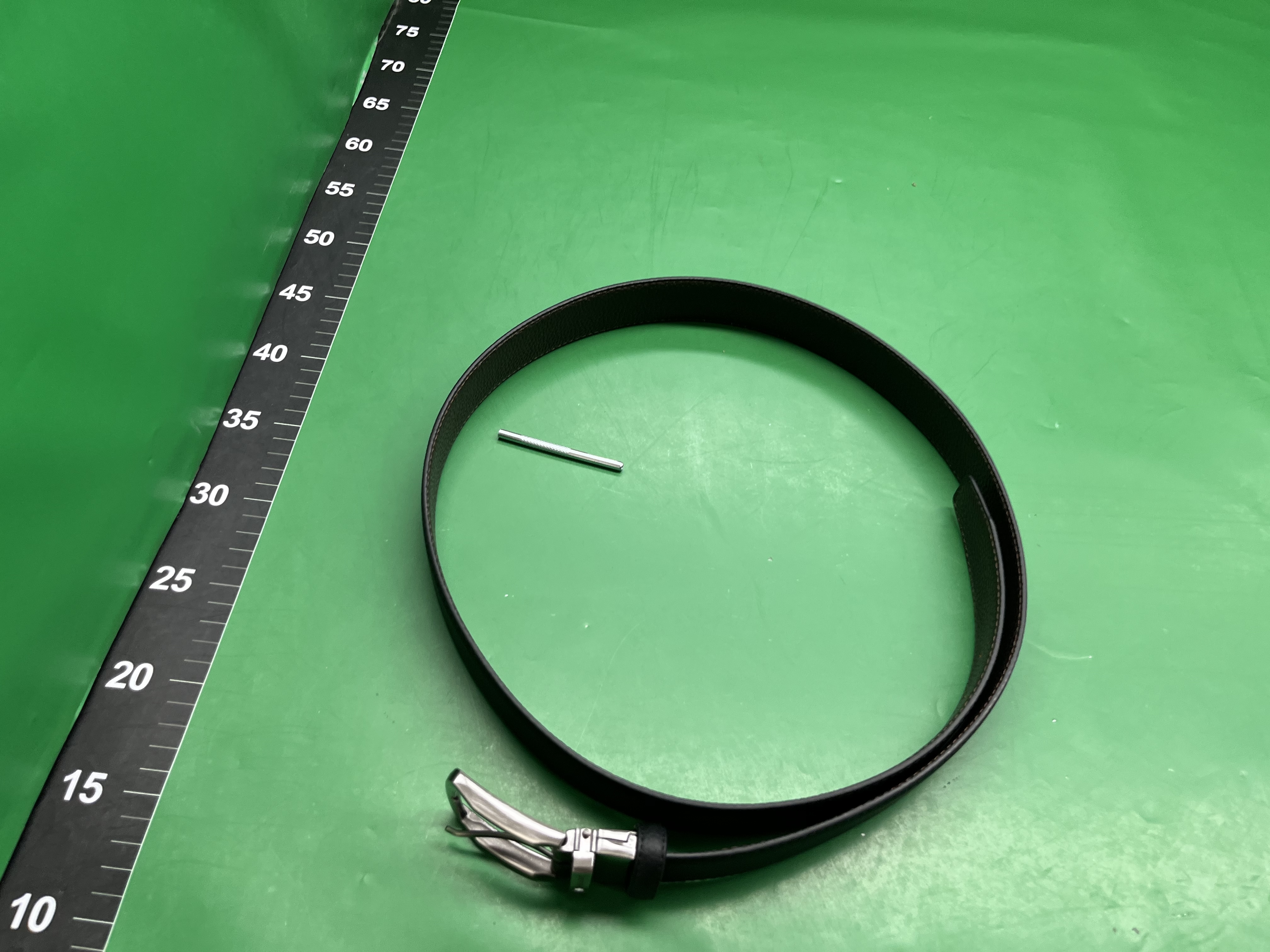 厂家代发高品质经典男士商务简约针扣真皮皮带牛皮百搭新款腰带男 — miniatura QC 6