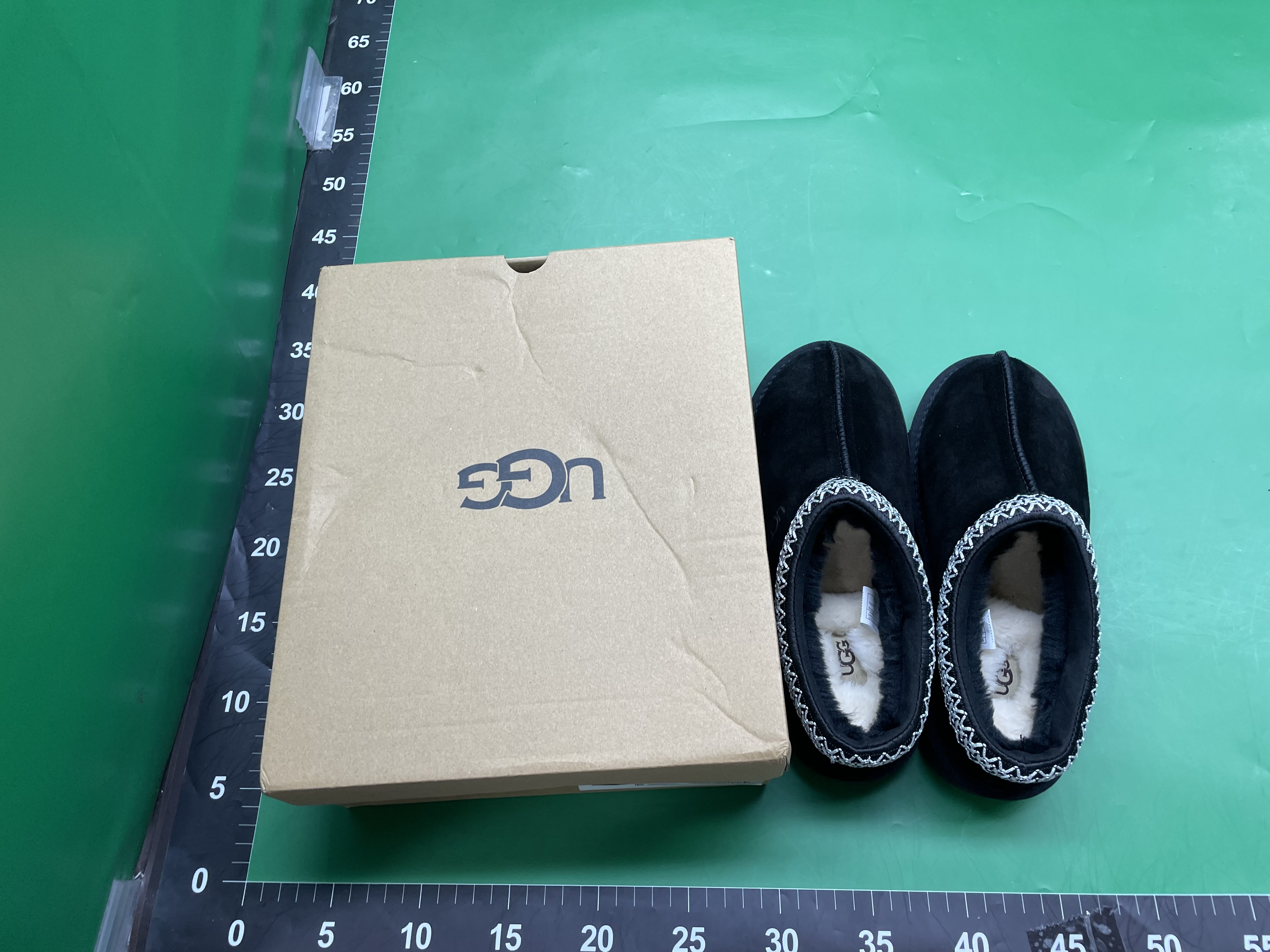 工厂现货实拍跨境直播秋冬雪地靴平底编织花边鞋塔斯曼牛皮加绒保 — miniatura QC 2