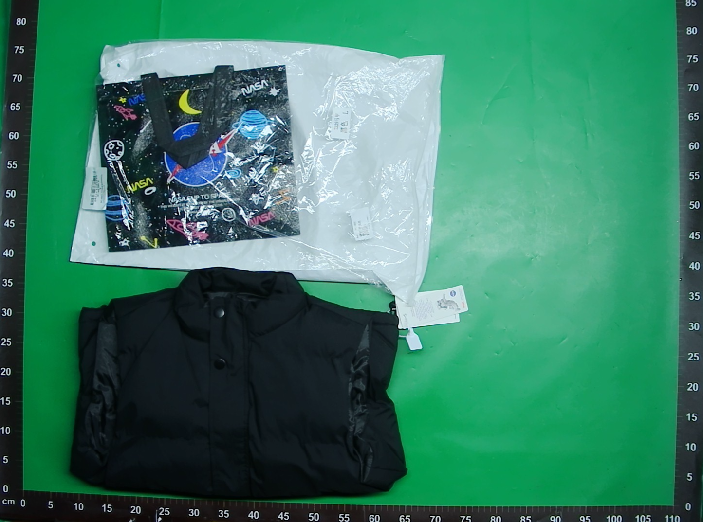 NASA联名羽绒棉服马甲男士春秋季美式简约情侣无袖背心保暖外套女 — foto QC 1