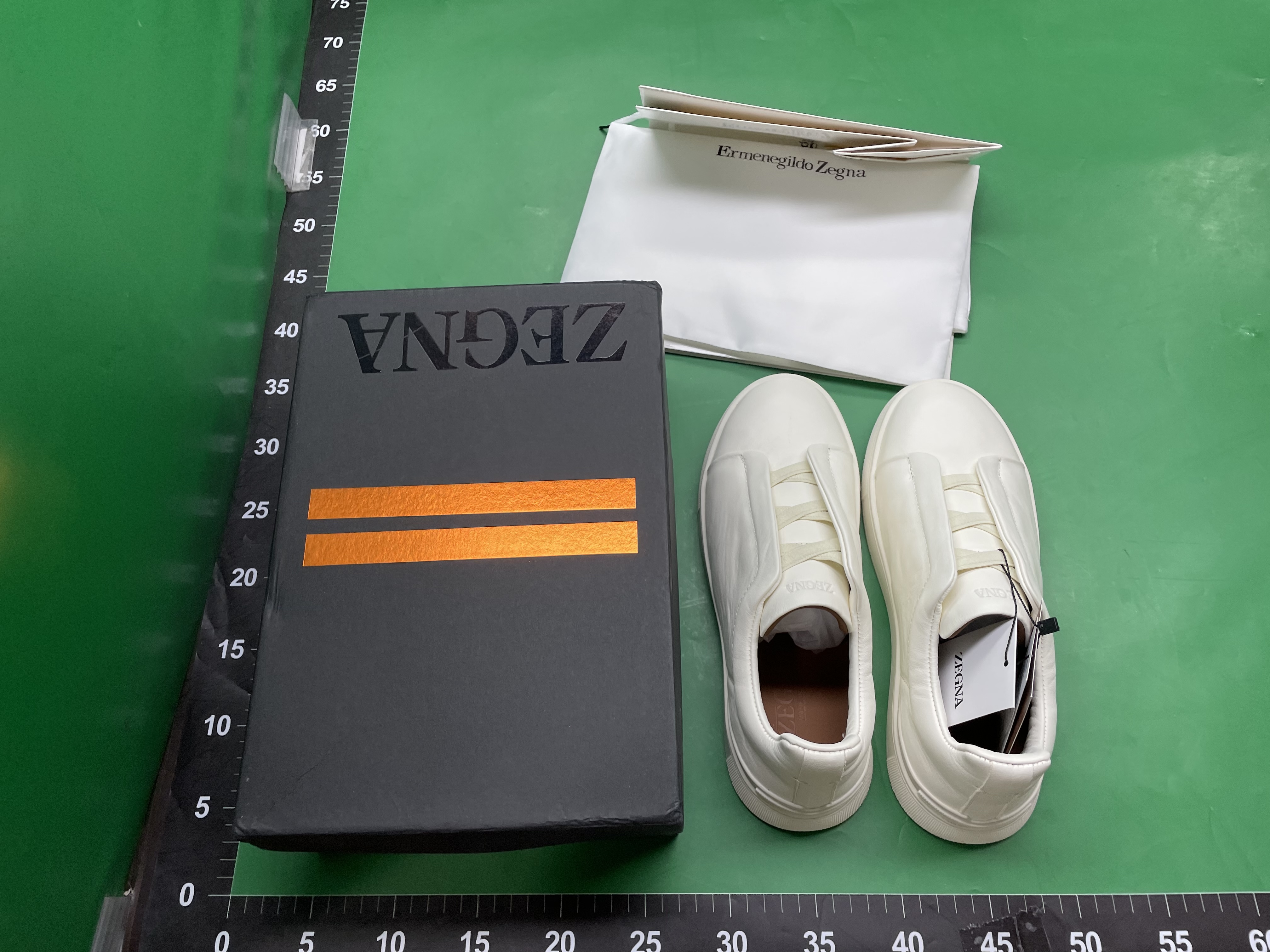 新款外贸欧洲男鞋时尚休闲高端休闲鞋板鞋松紧小白鞋套脚脚蹬懒人 — miniatura QC 6