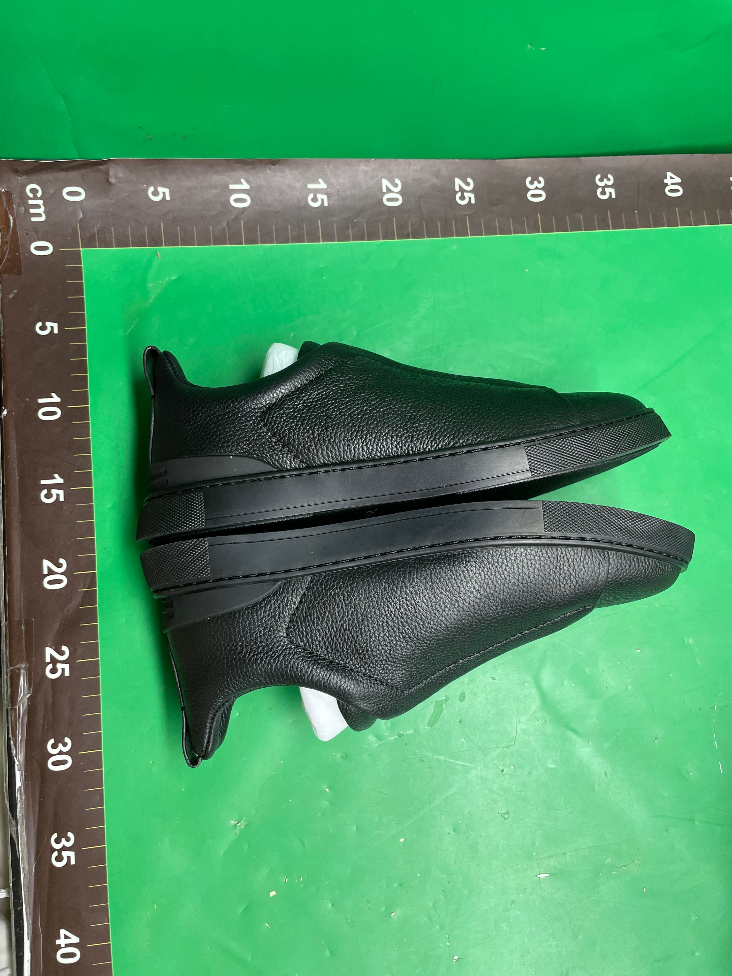 工厂新杰妮亚男鞋头层牛皮一脚蹬休闲真皮奢华鹿皮板鞋百搭休闲鞋 — miniatura QC 3