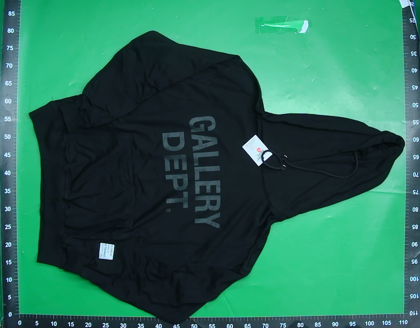 外贸GALLERY DEPD经典款字母泼墨涂鸦印花宽松情侣连帽卫衣帽衫潮 — foto QC 1