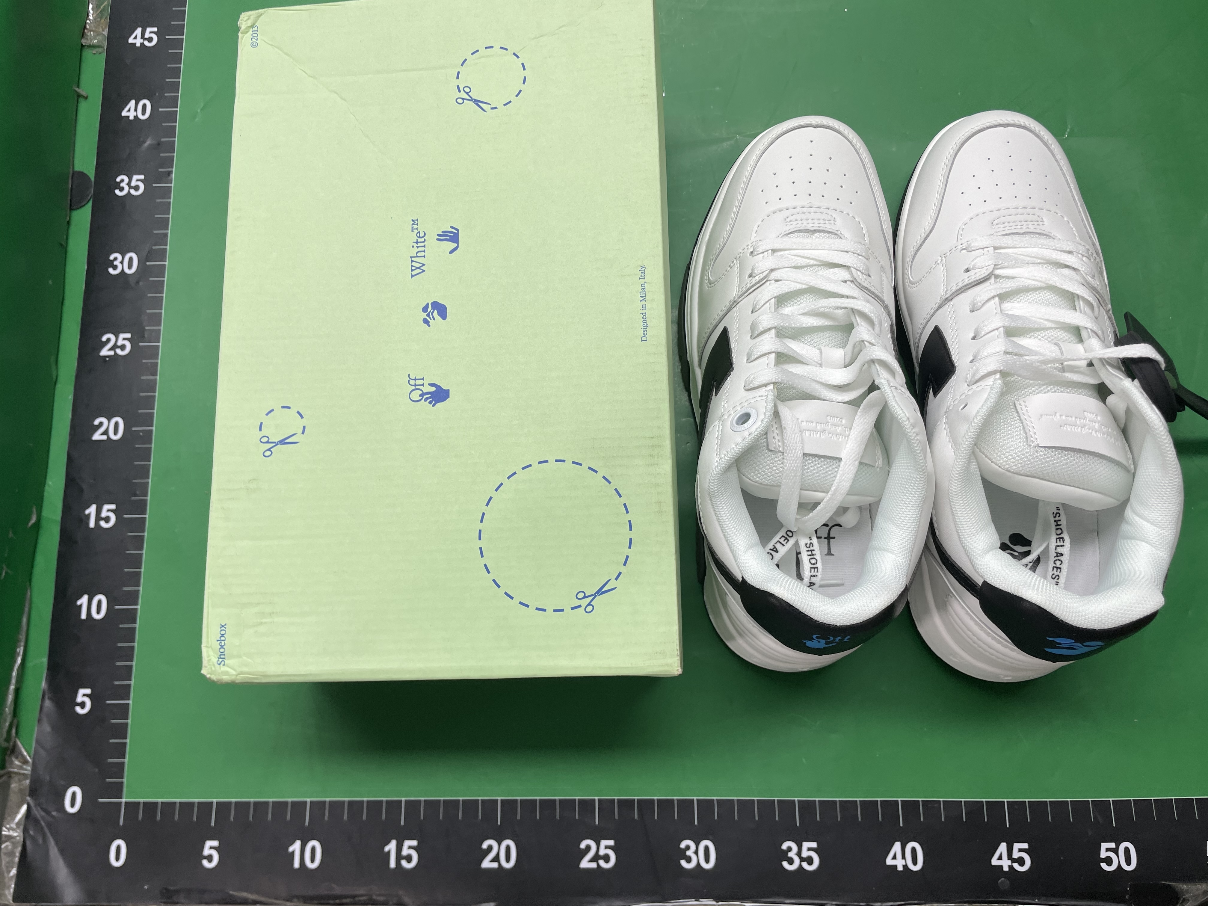 纯原OFF联名板鞋WHITE箭头鞋复古百搭女鞋休闲运动潮男街头滑板鞋 — foto QC 1