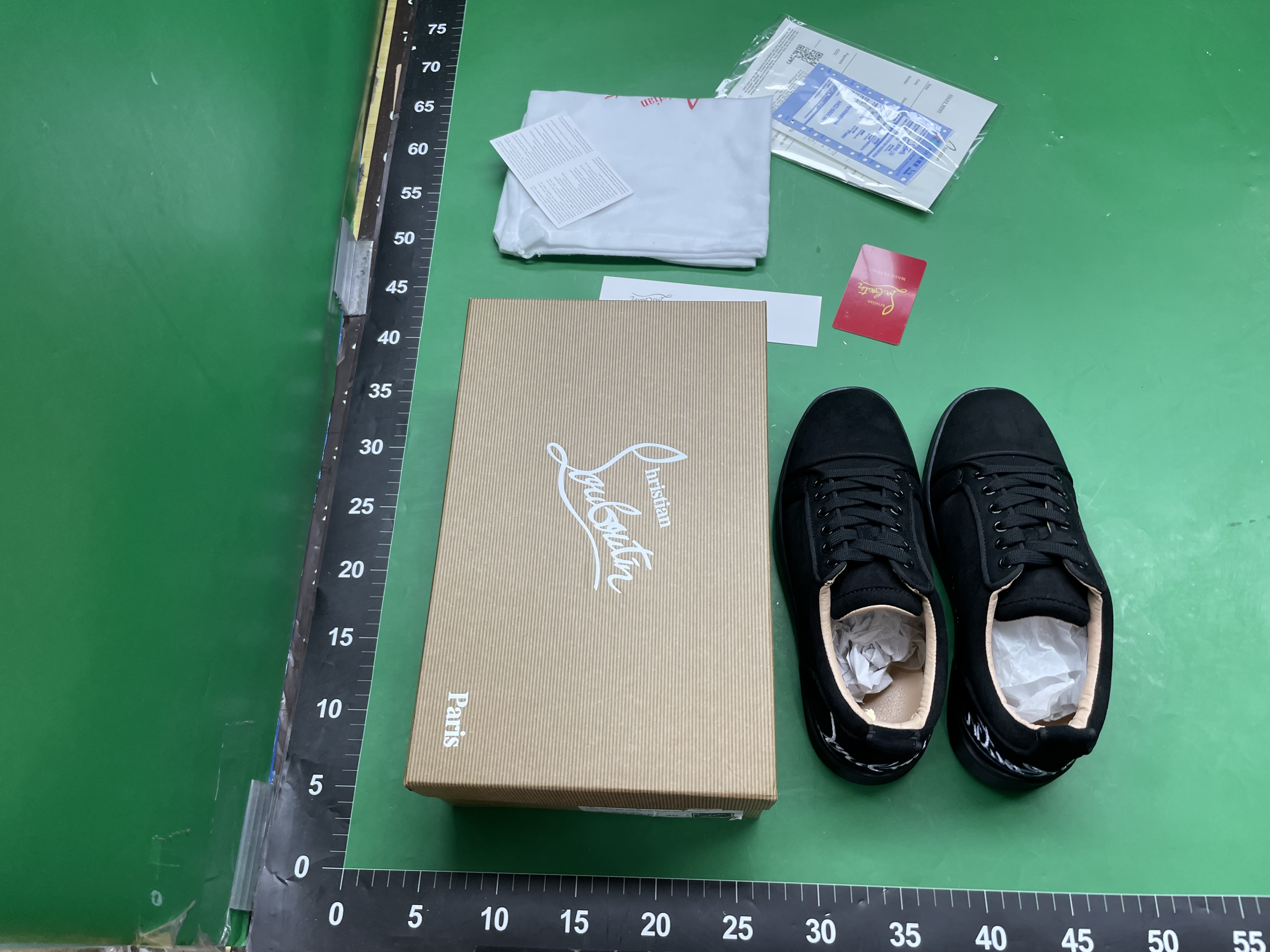 LTTL电绣男鞋黑色刺绣低帮柳钉平底休闲鞋月牙鞋厚底 — miniatura QC 6