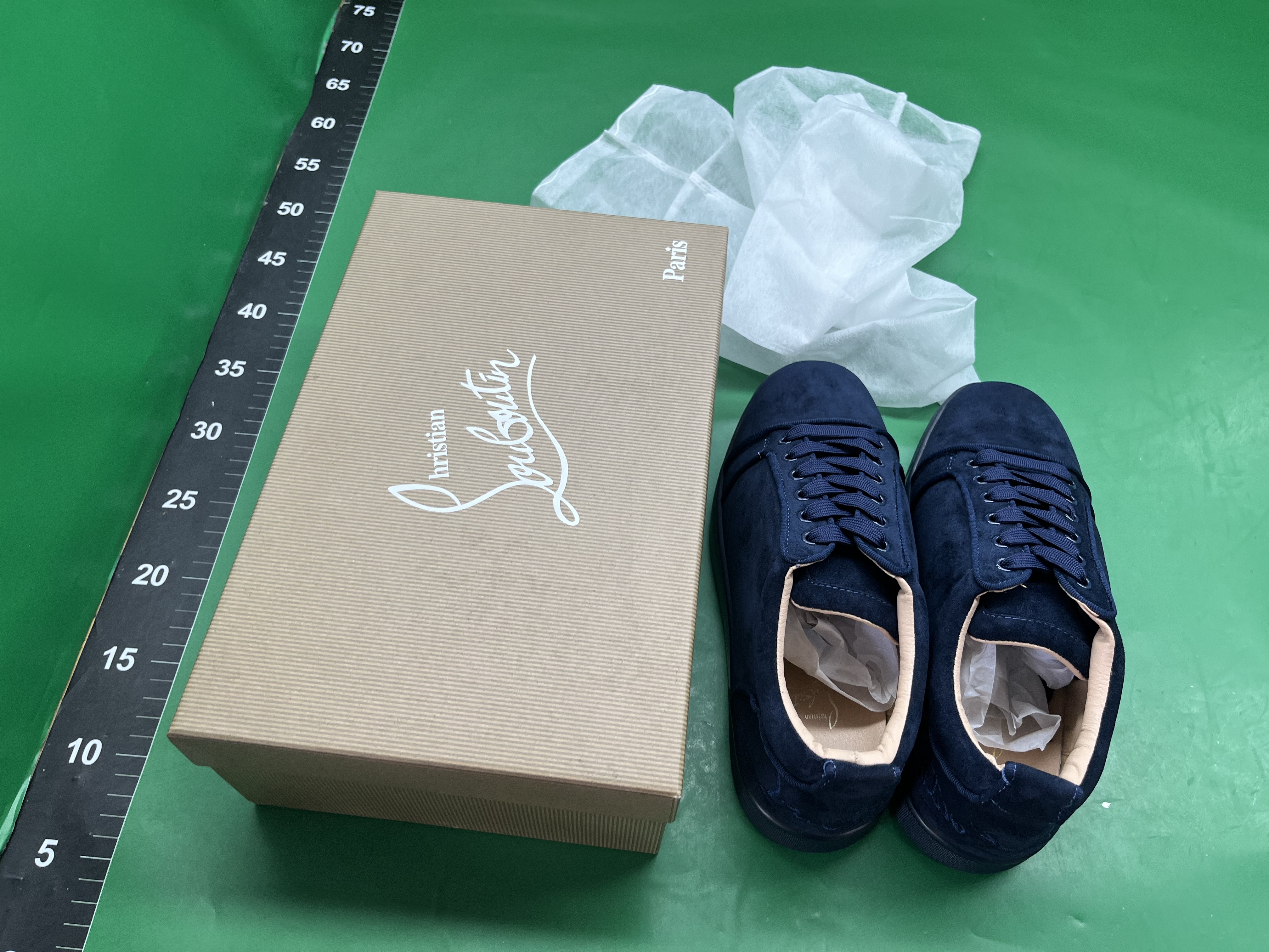 LTTL电绣男鞋黑色刺绣低帮柳钉平底休闲鞋月牙鞋厚底 — miniatura QC 4