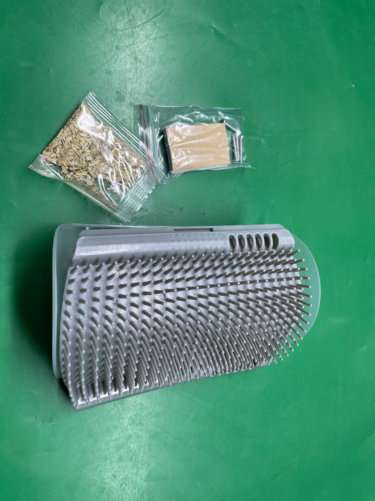 猫咪墙角蹭痒器蹭毛器猫梳子去浮毛神器按摩刷猫薄荷玩具宠物用品 — foto QC 1