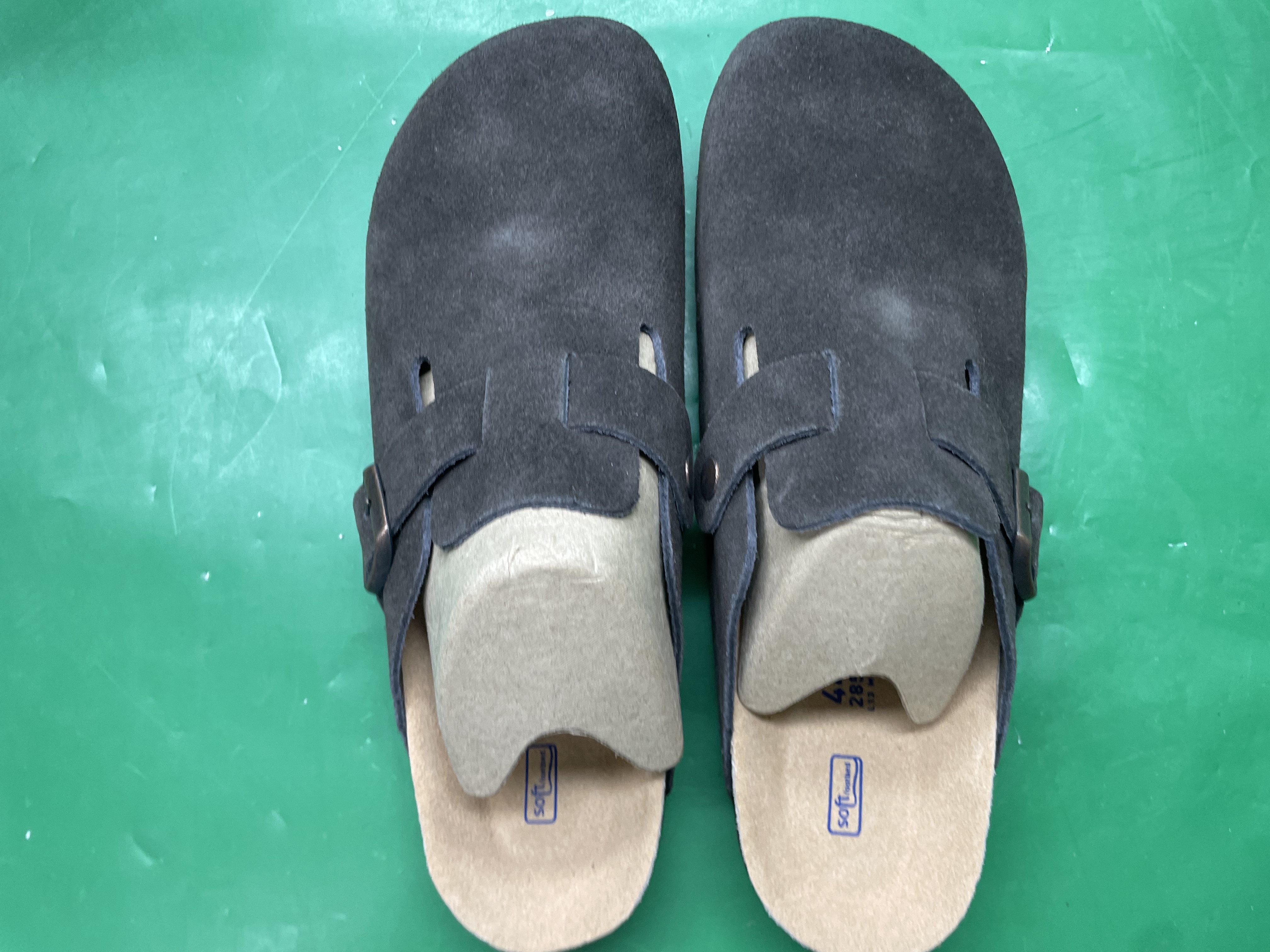 勃肯鞋纯原桑坡新款真皮软木内增高厚底情侣博肯鞋男女拖鞋夏外穿 — miniatura QC 3