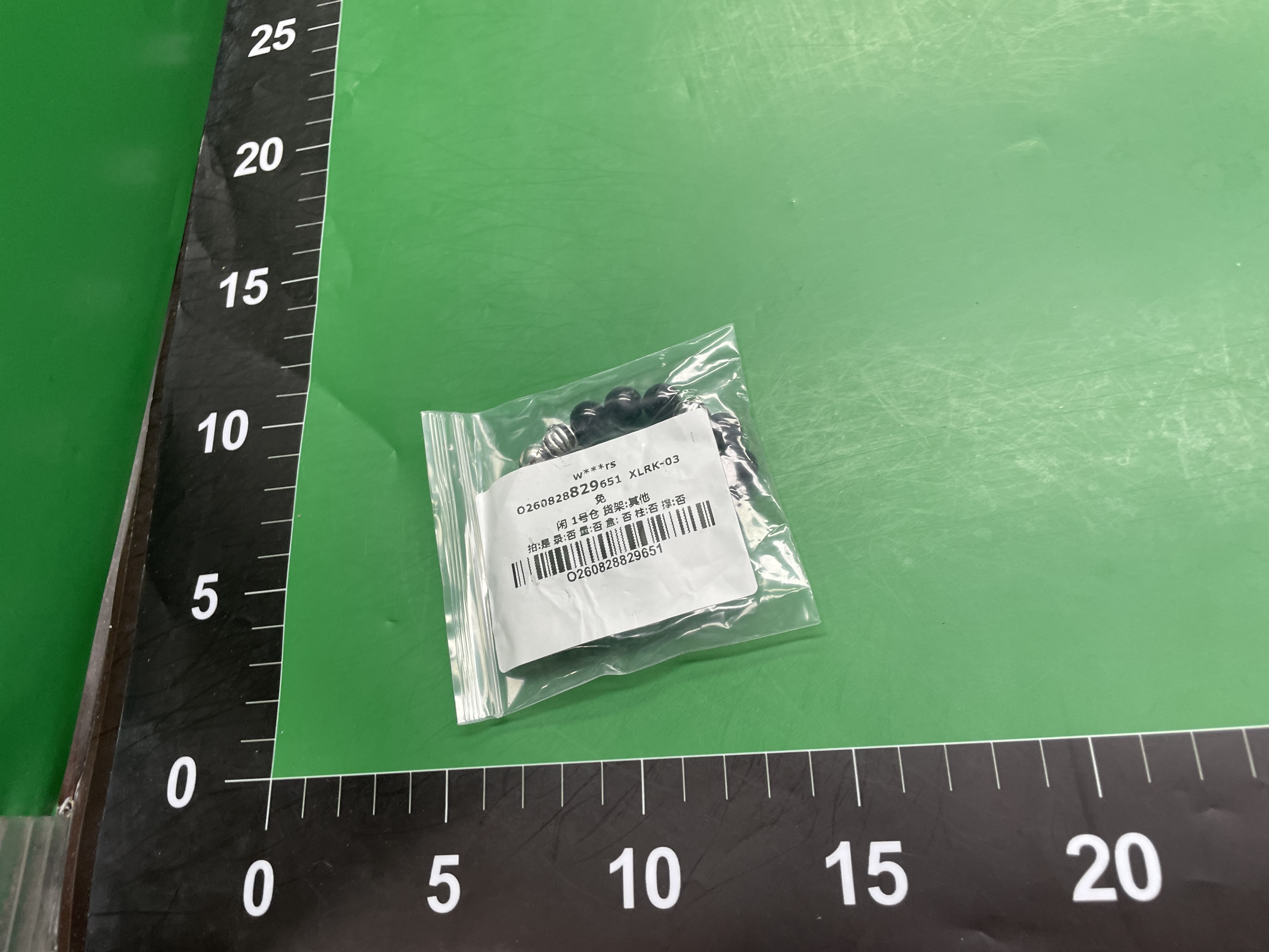 克罗伈泰银做旧十字架花黑玛瑙珠手串潮流百搭个性情侣手链 — foto QC 1