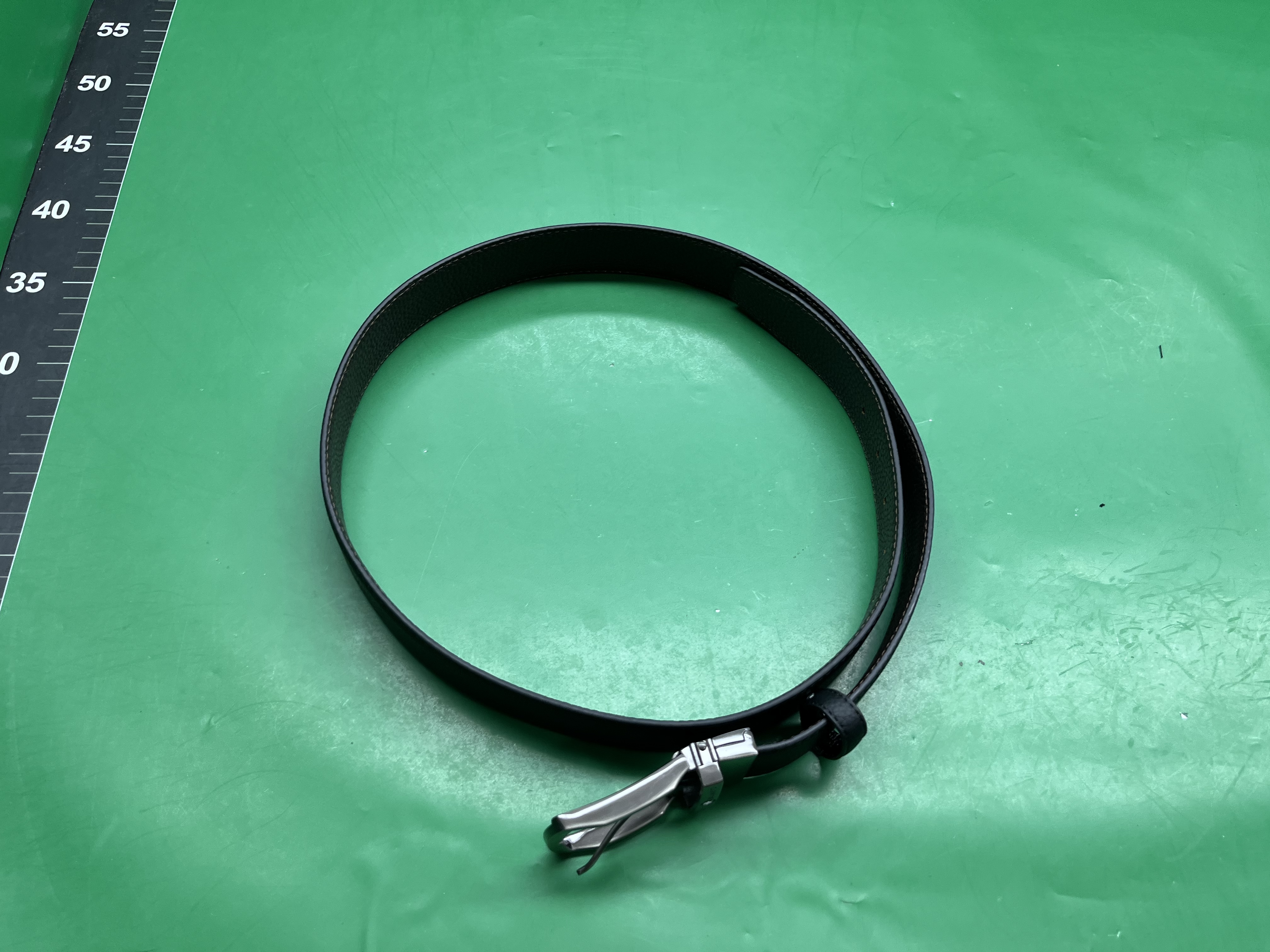 厂家代发高品质经典男士商务简约针扣真皮皮带牛皮百搭新款腰带男 — miniatura QC 2