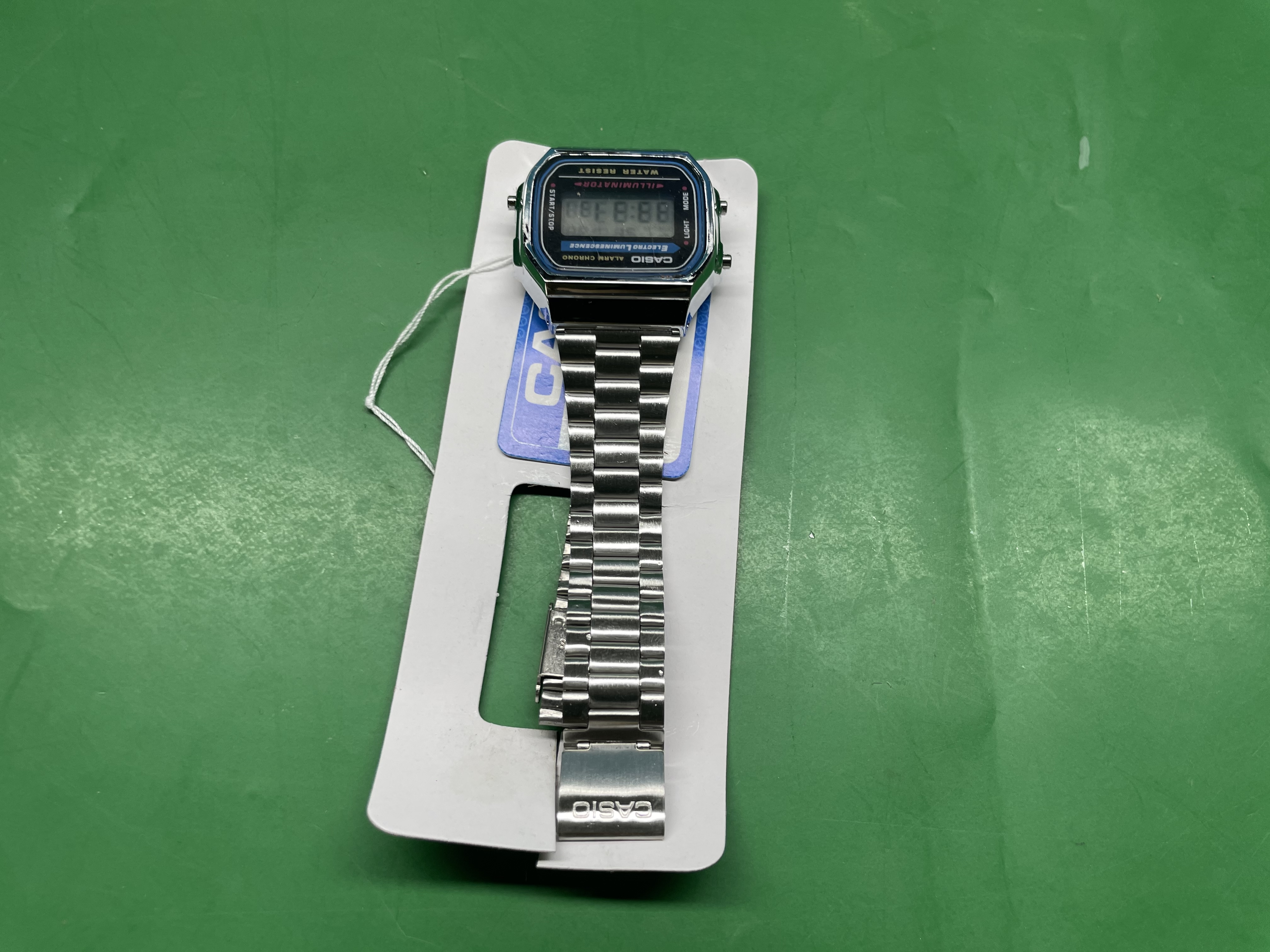 爆款复古数显计时闹钟彩灯多功能运动学生电子手表冷光F-91W — miniatura QC 6
