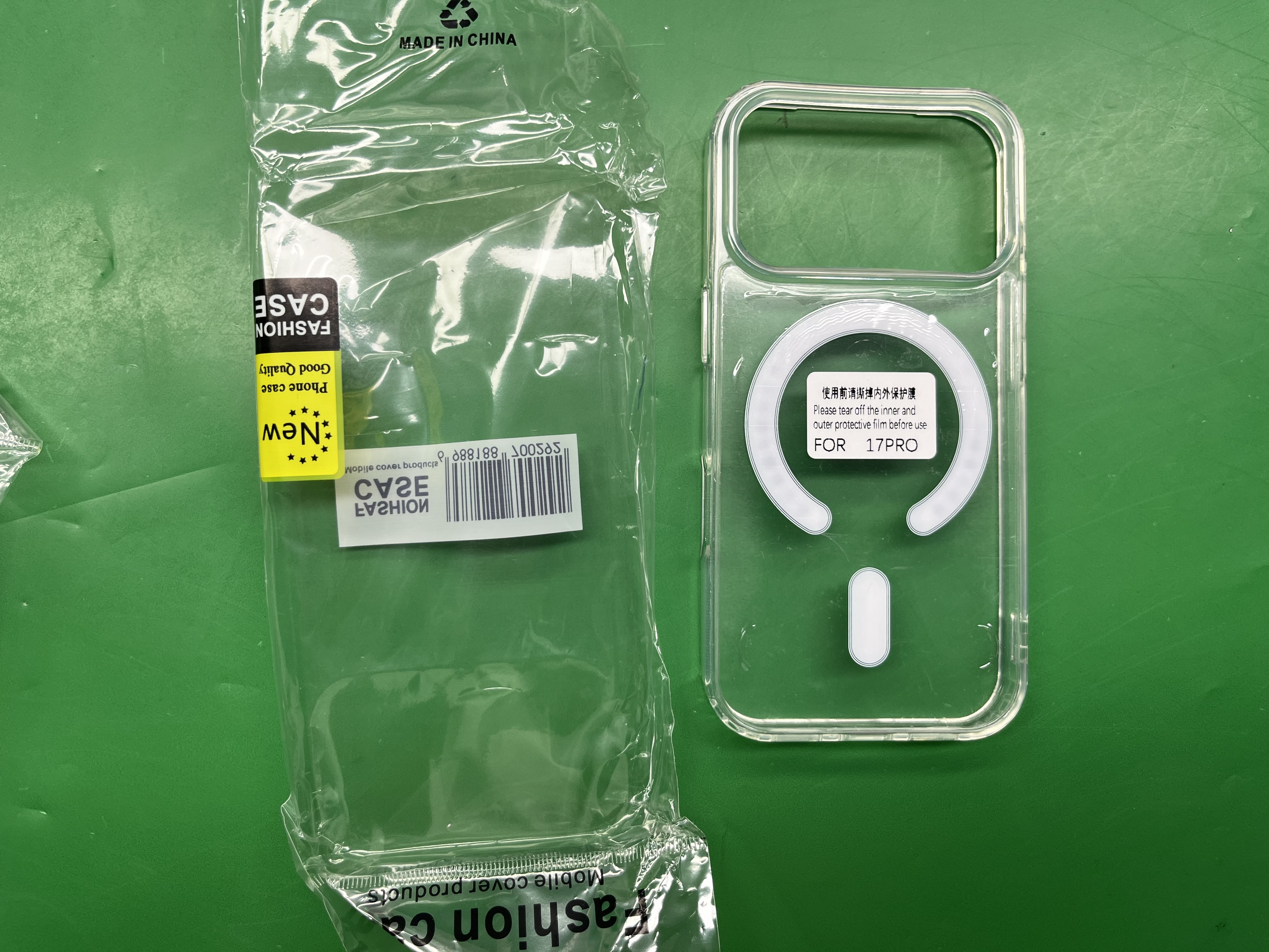 适用于iPhone 16 15 Pro苹果18 14 Pro MAX 透明磁吸手机壳17批发 — miniatura QC 3
