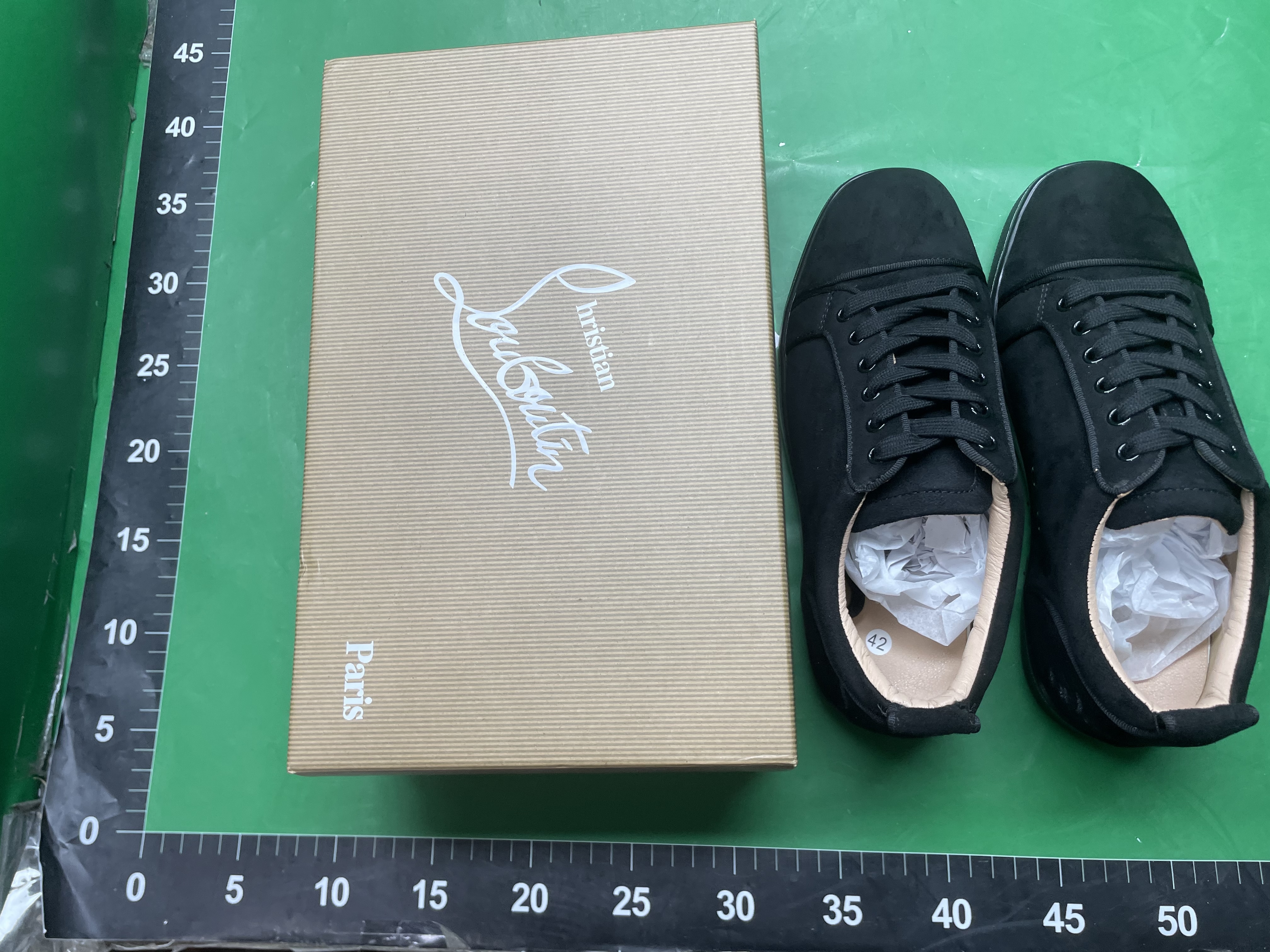 LTTL电绣男鞋黑色刺绣低帮柳钉平底休闲鞋月牙鞋厚底 — miniatura QC 4