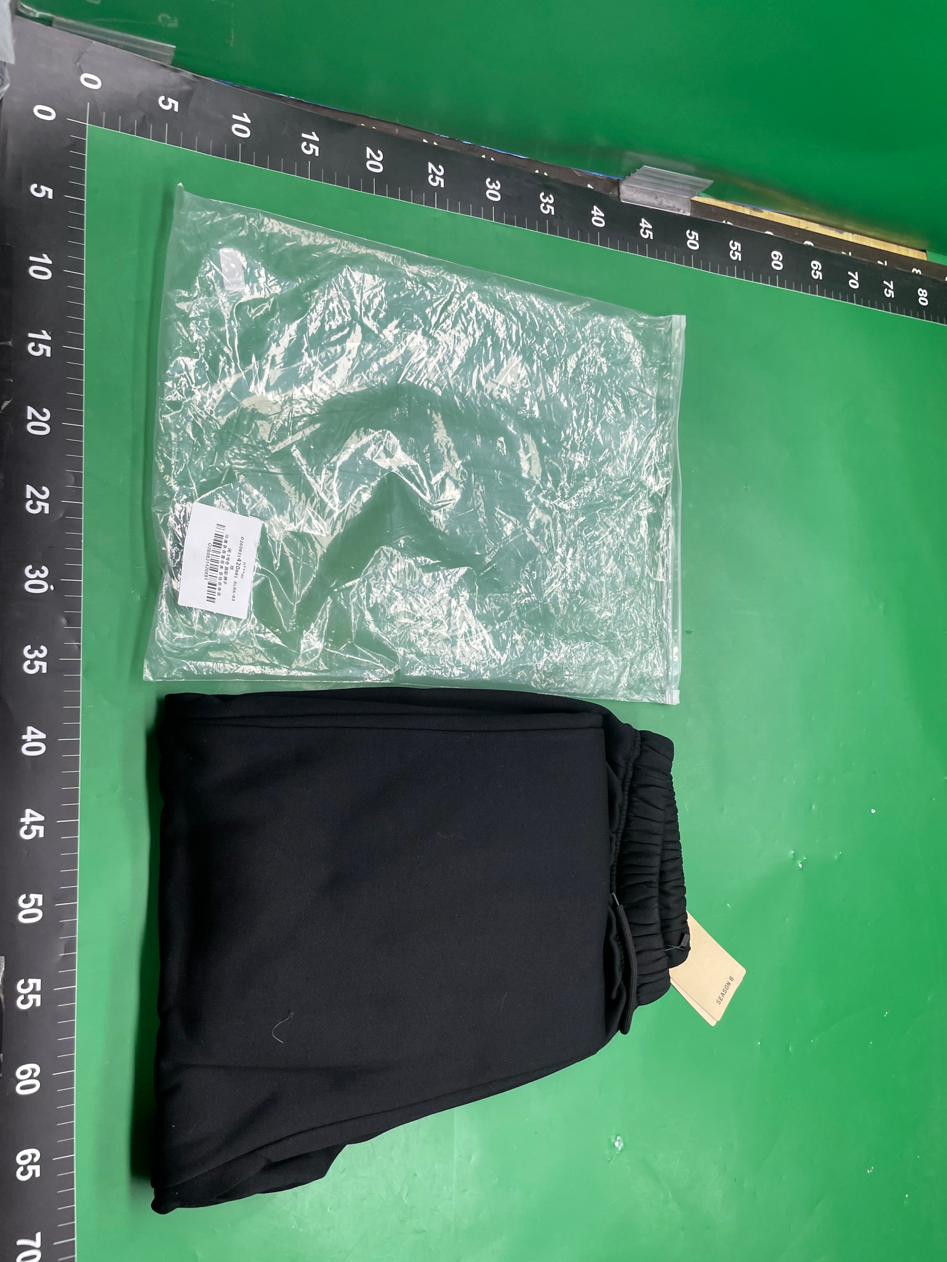 Yeezy Season6 Calabasas Solid Color Kanye Style Loose Unisex Fleece-Lined Sweatpants — foto QC 1