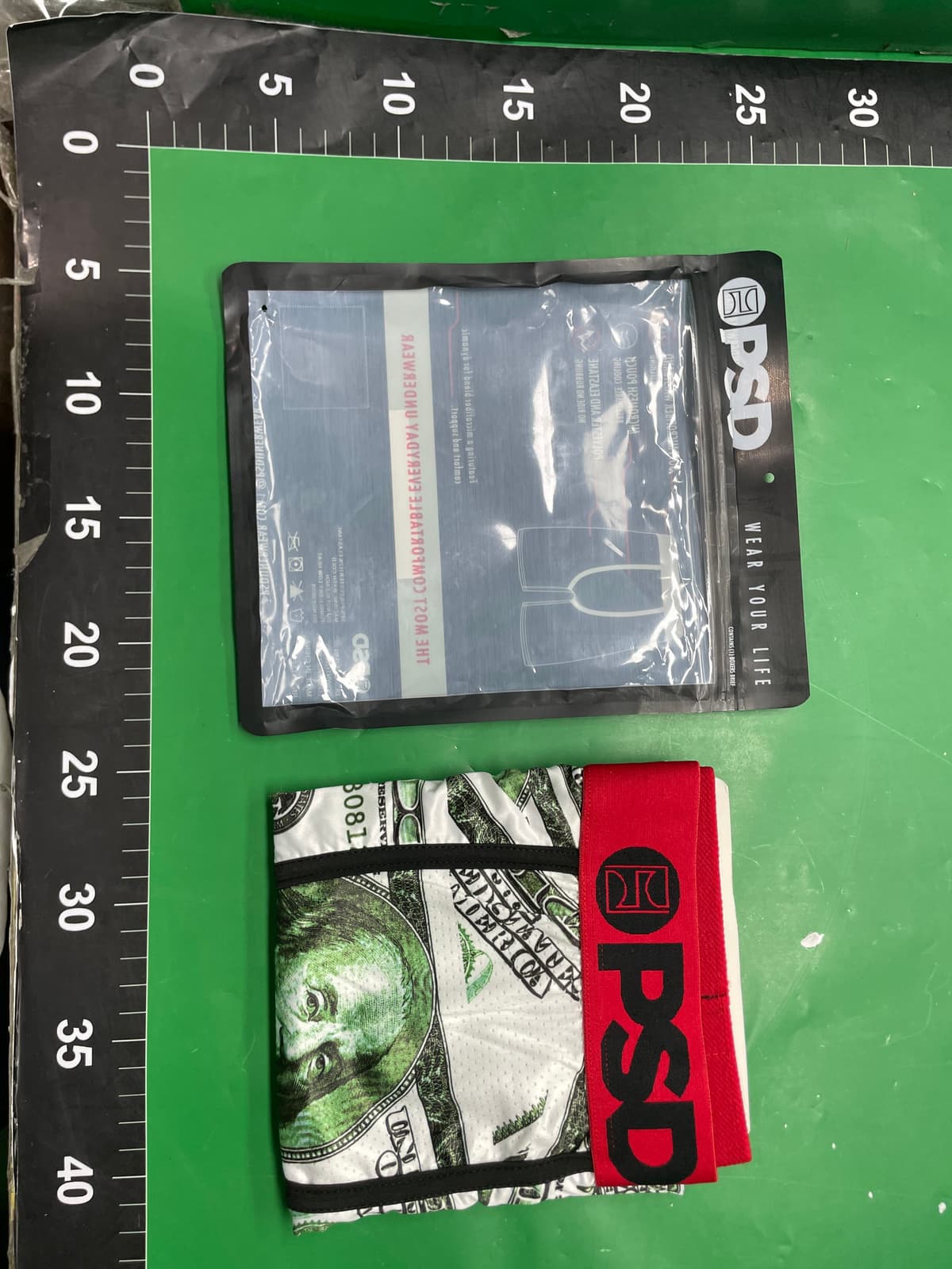 PSD冰丝平角裤数码印花内裤男士速干沙滩裤冲浪五分短裤运动型 — miniatura QC 3