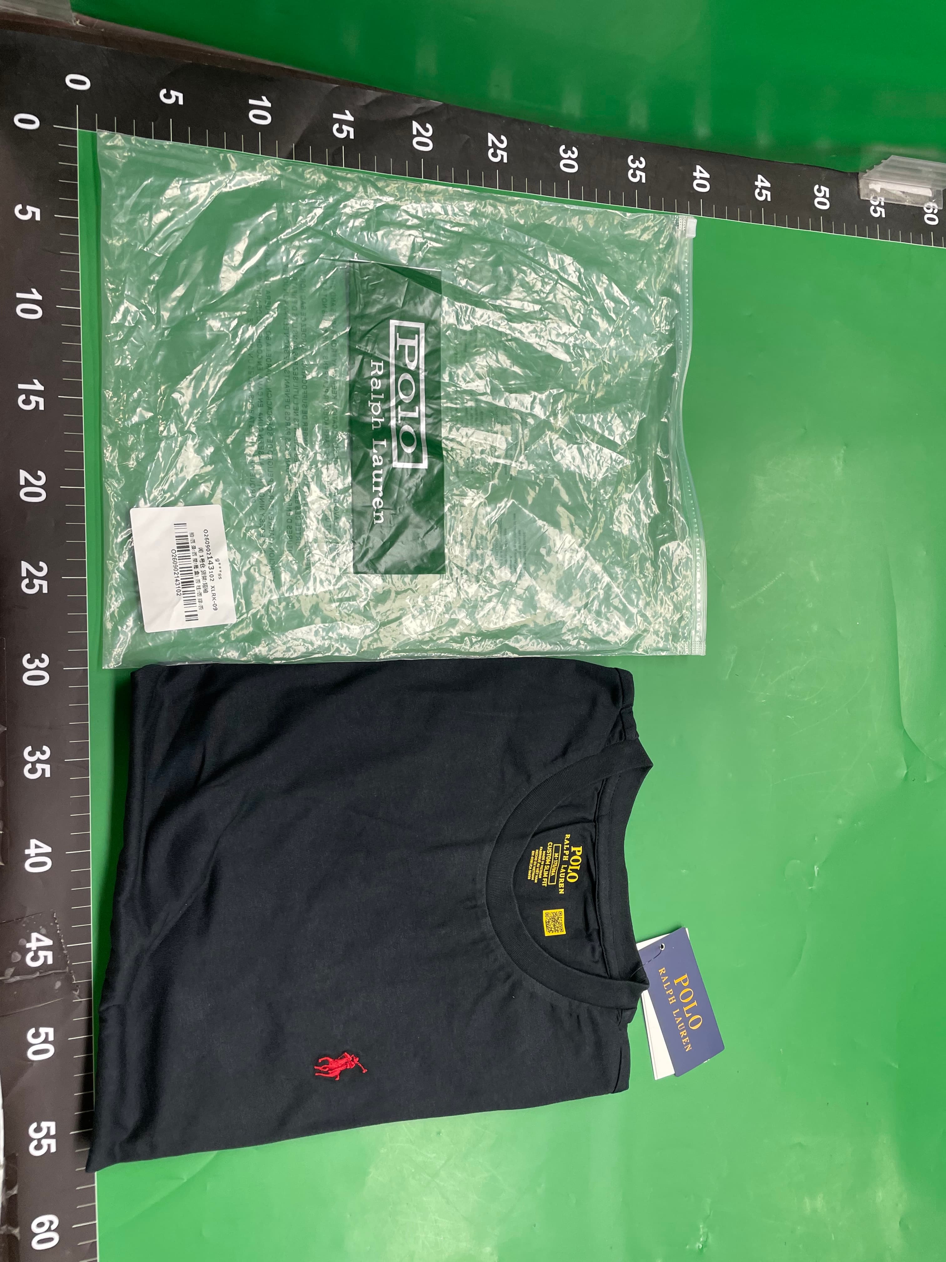 原版外贸 可扫码高品质纯棉小马刺绣男士短袖T恤休闲百搭上衣男 — foto QC 1