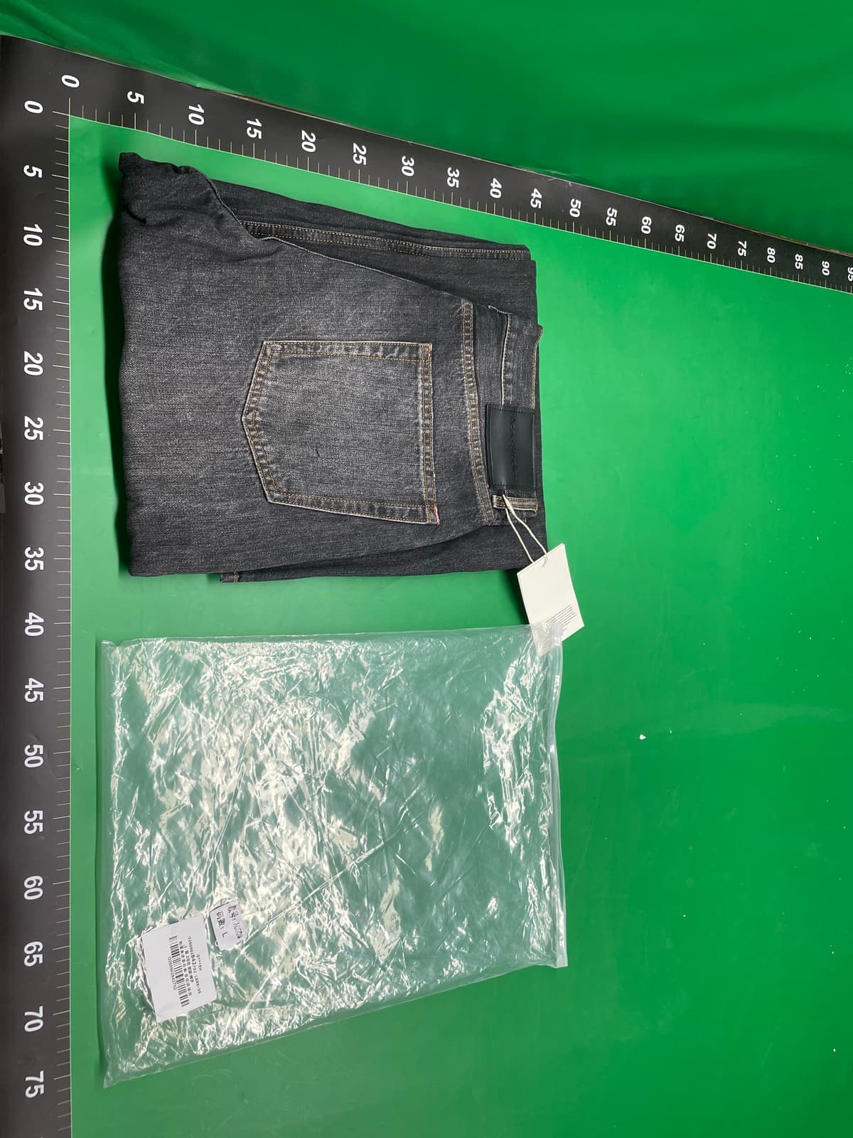 正确版新款水洗美式脏脏风宽松复古阔腿直筒男女同款牛仔裤 — foto QC 1