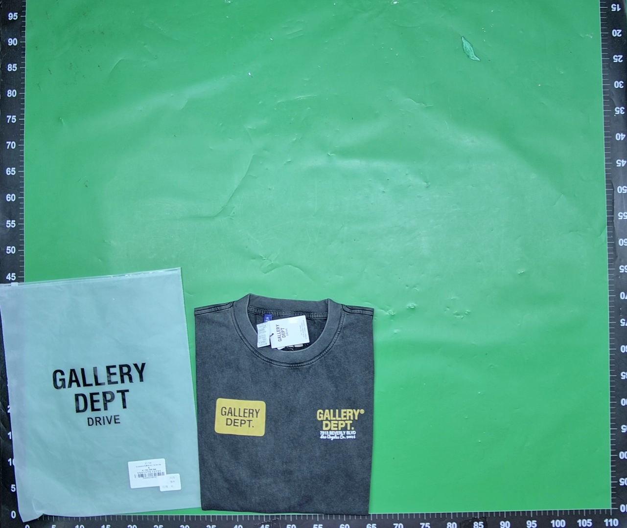 GALLERY DEPT  DRIVE水洗做旧短袖美潮vintage复古情侣夏季T恤男 — miniatura QC 2