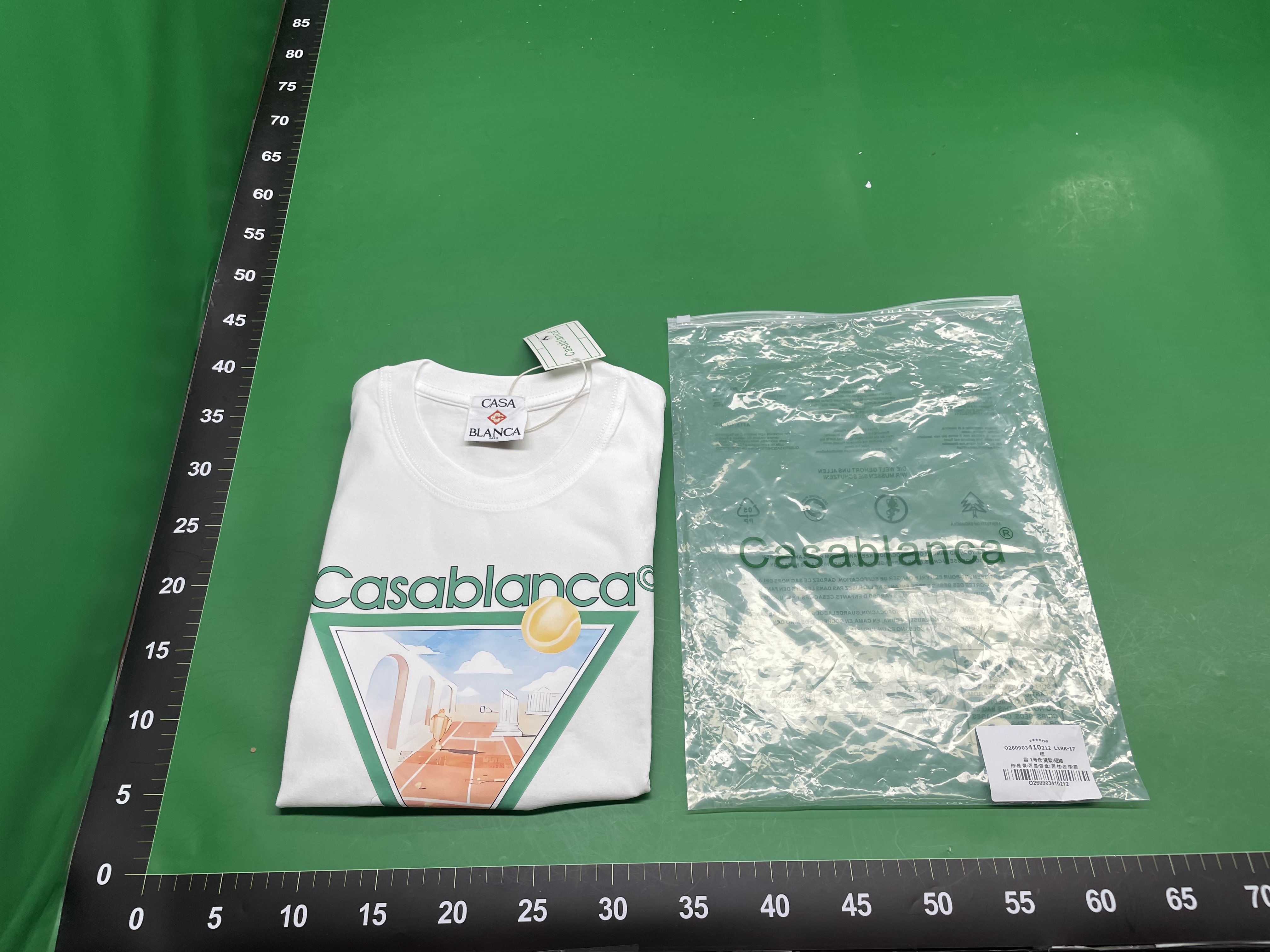 跨境卡萨布兰卡夏季新款 Casablanca LOGO印花男女宽松短袖T恤潮3 — foto QC 1