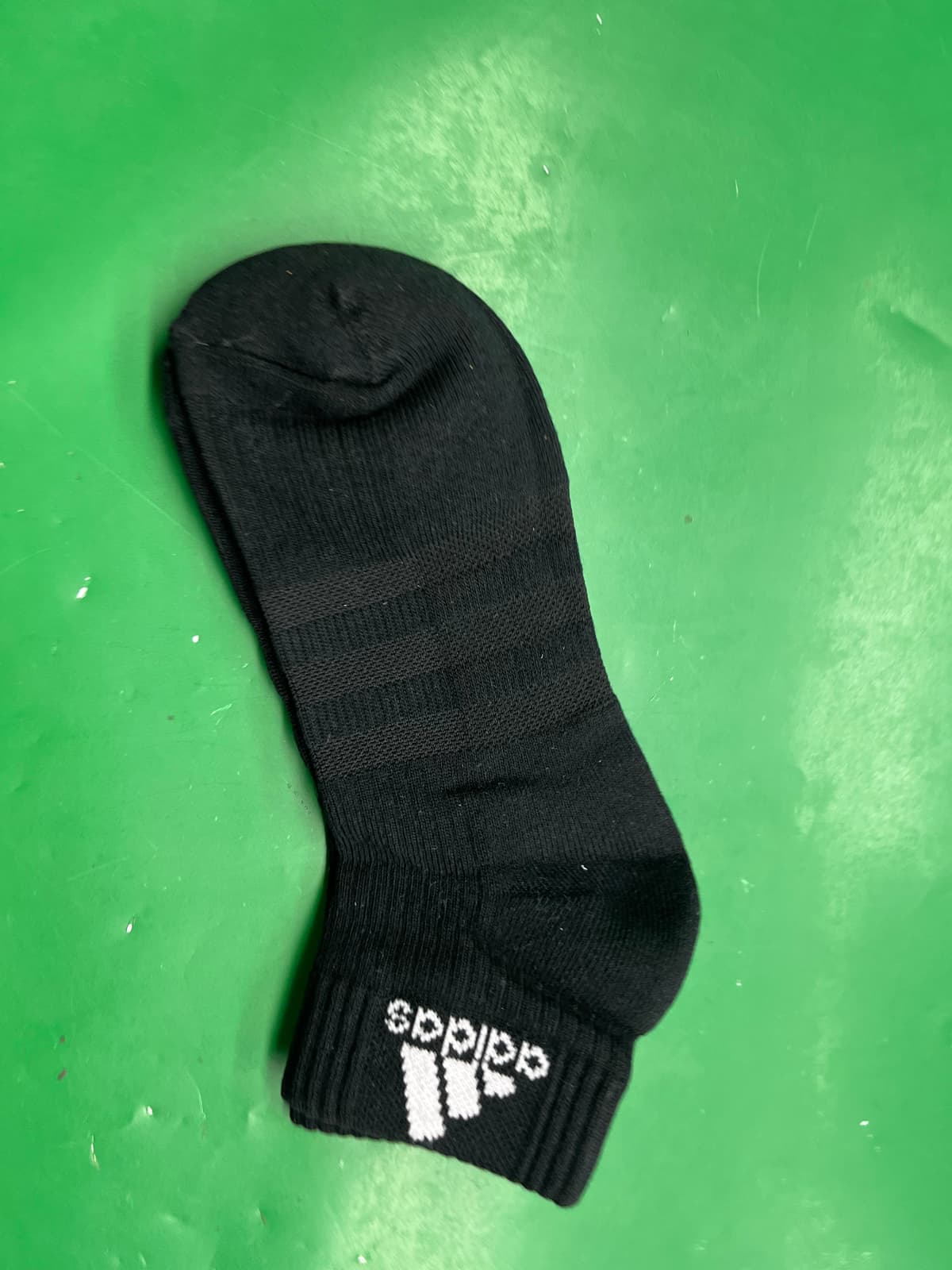 阿迪毛巾底加厚运动袜短筒袜纯色三双装跑步训练袜透气透气吸汗 — miniatura QC 2