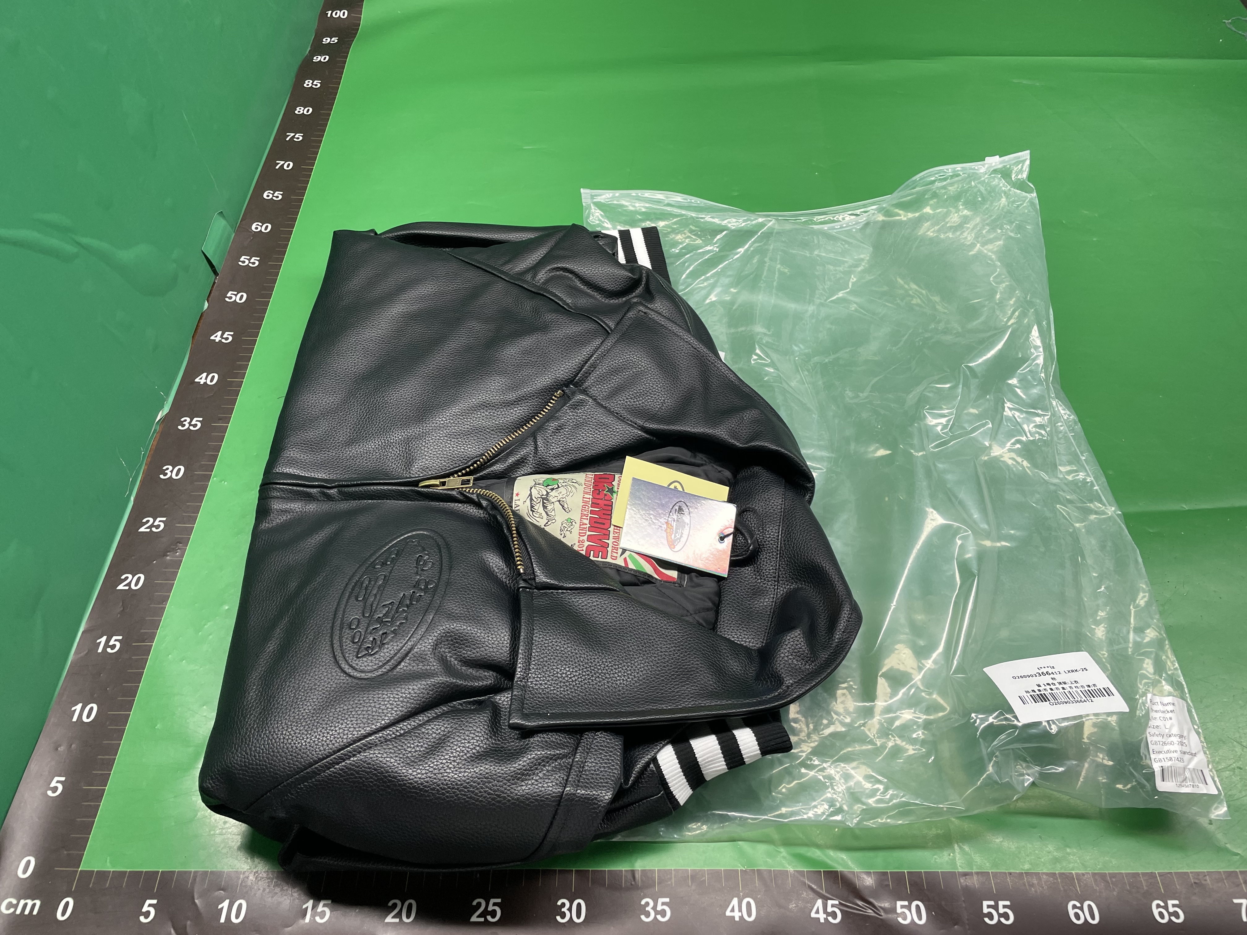 欧美高街潮恶魔岛PU皮夹棉棉服 corteiz男女同款休闲拉链夹克外套 — miniatura QC 2