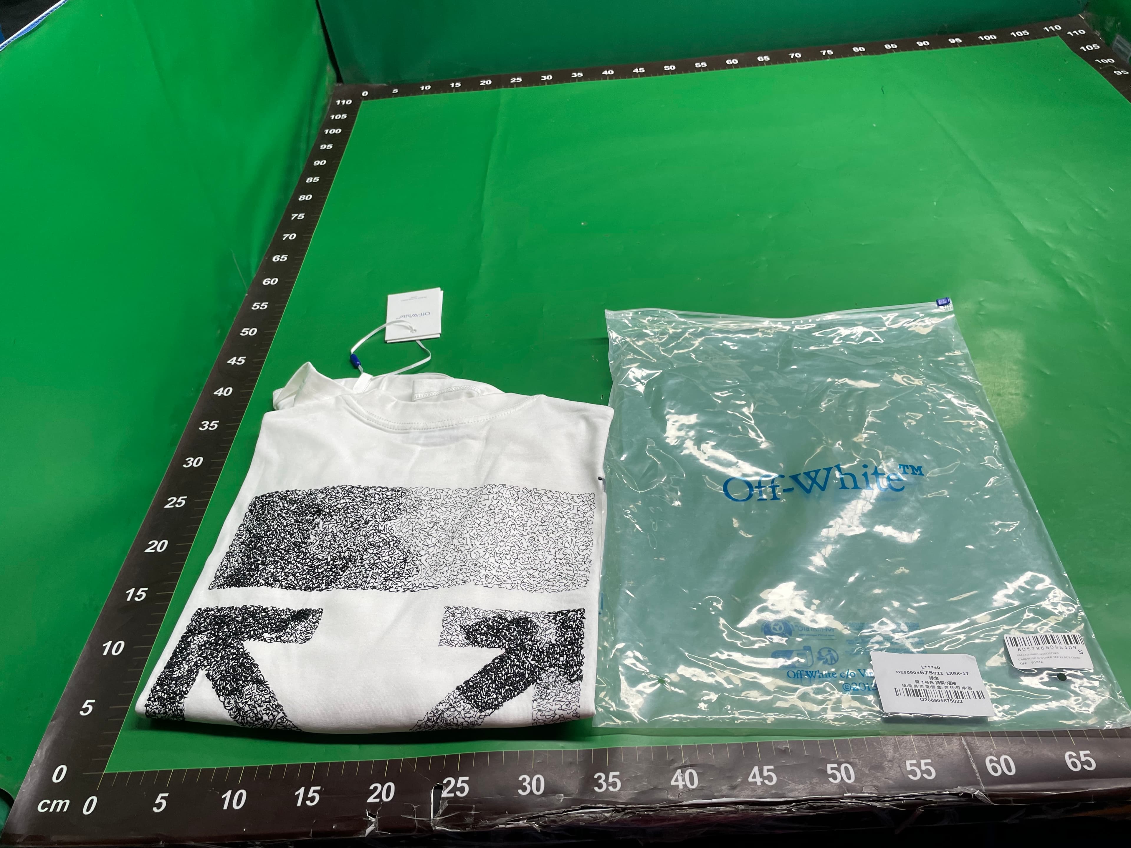 正确版本ow重磅380克 潮牌off欧美宽松短袖T恤宗教箭头 高版本 — foto QC 1