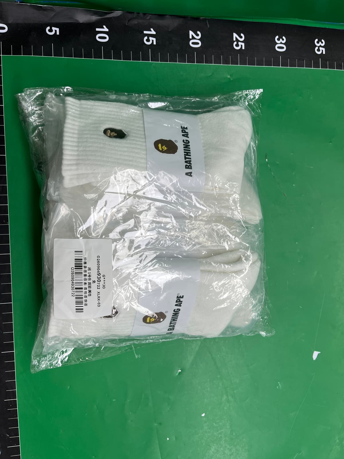 Bape猿人头刺绣日系中筒袜高筒袜男女运动袜加厚保暖休闲潮袜 — miniatura QC 3