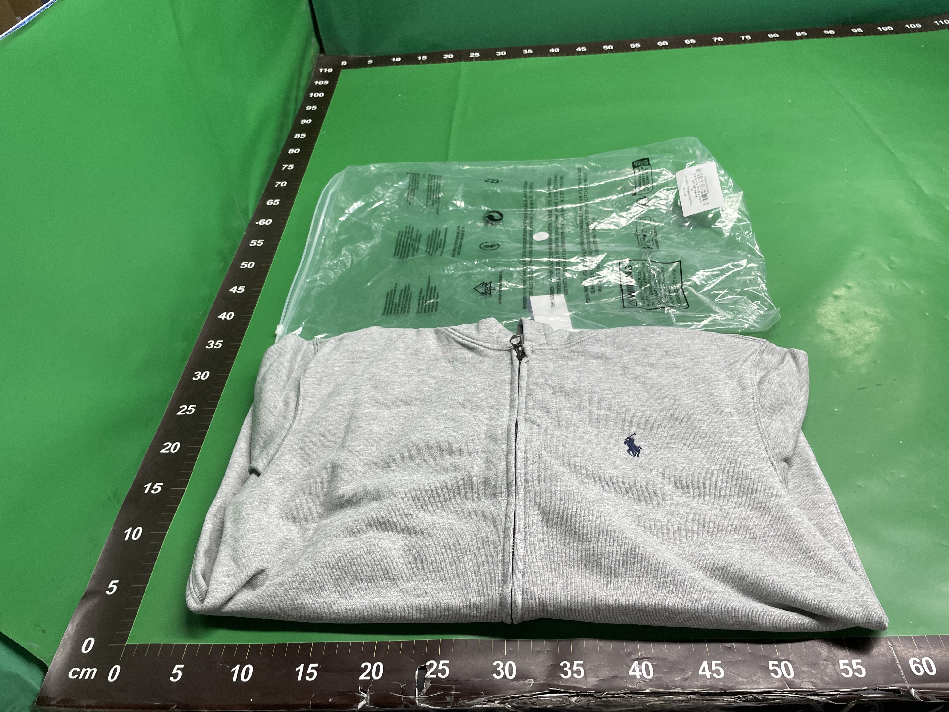 高品质跨境可扫码RL拉夫保罗小马标刺绣毛圈卫衣连帽拉链男女外套 — miniatura QC 2